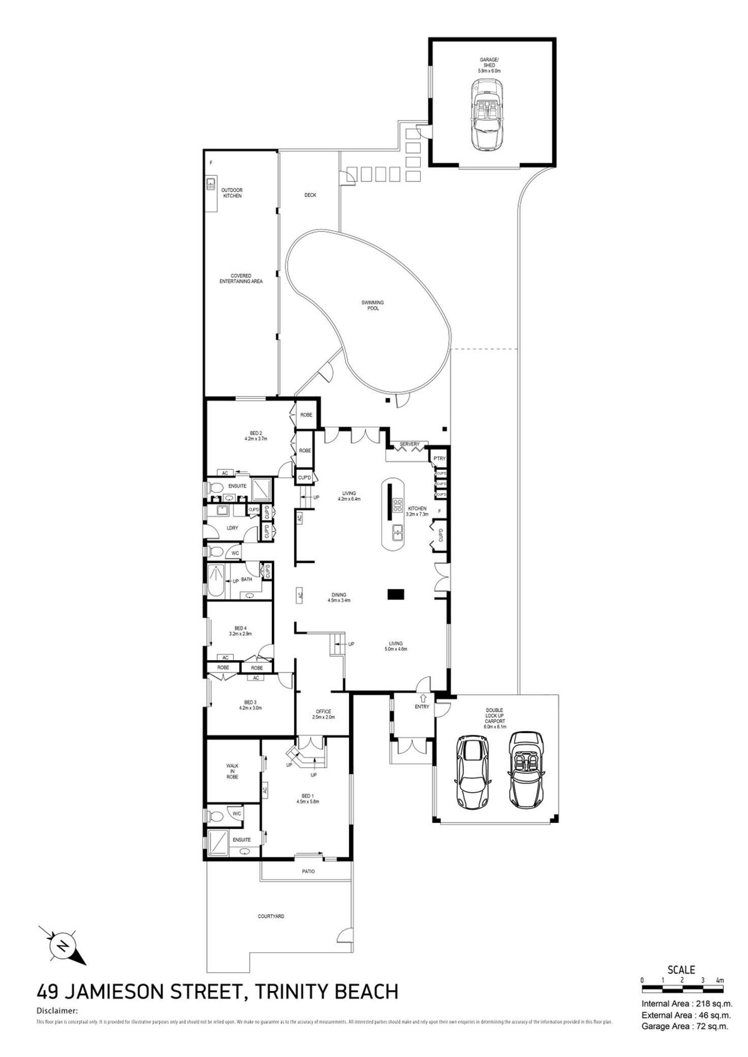 Floorplan of Homely house listing, 49 Jamieson Street, Trinity Beach QLD 4879