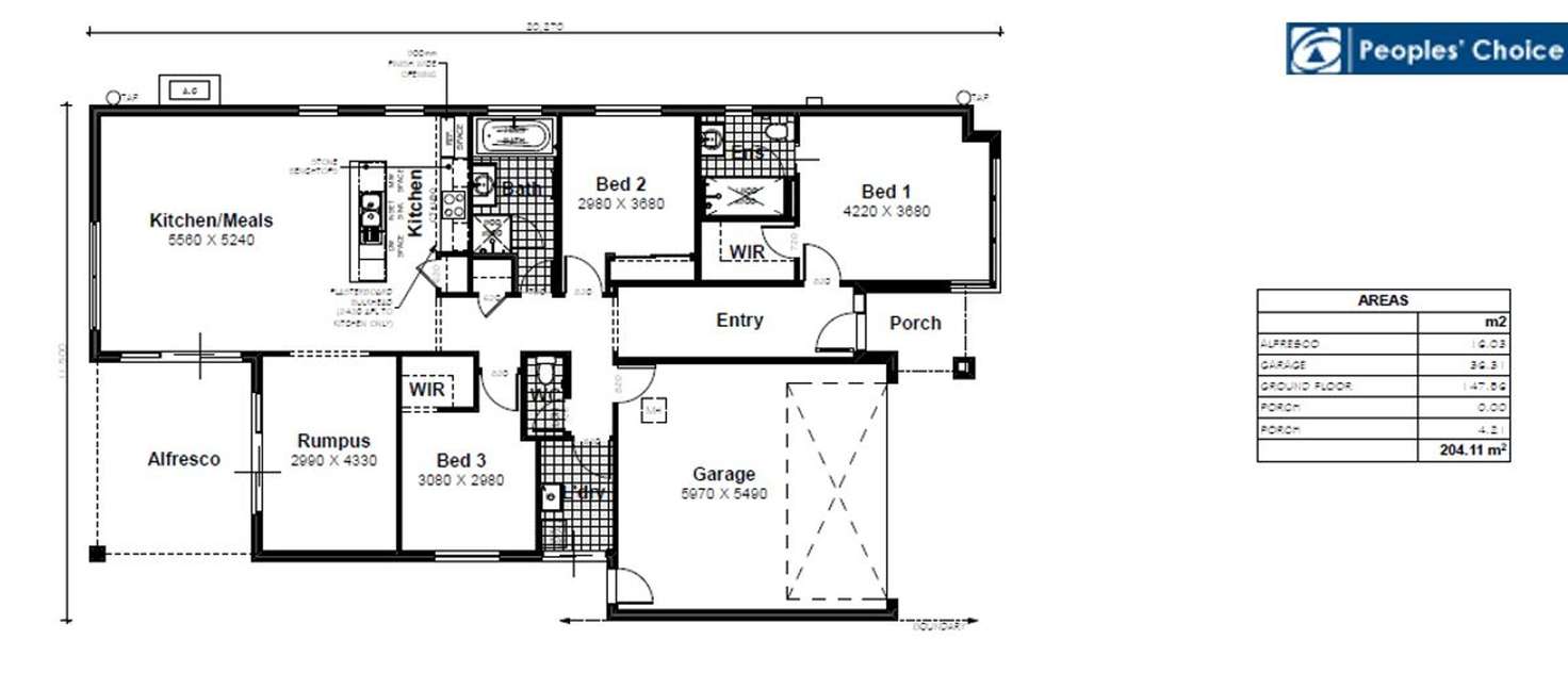 Floorplan of Homely house listing, 8 Lillypilly Walk, Andrews Farm SA 5114