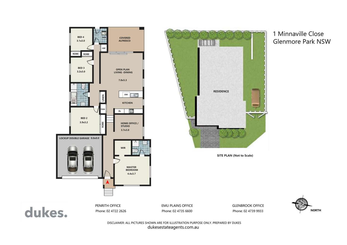 Floorplan of Homely house listing, 1 Minnaville Close, Glenmore Park NSW 2745