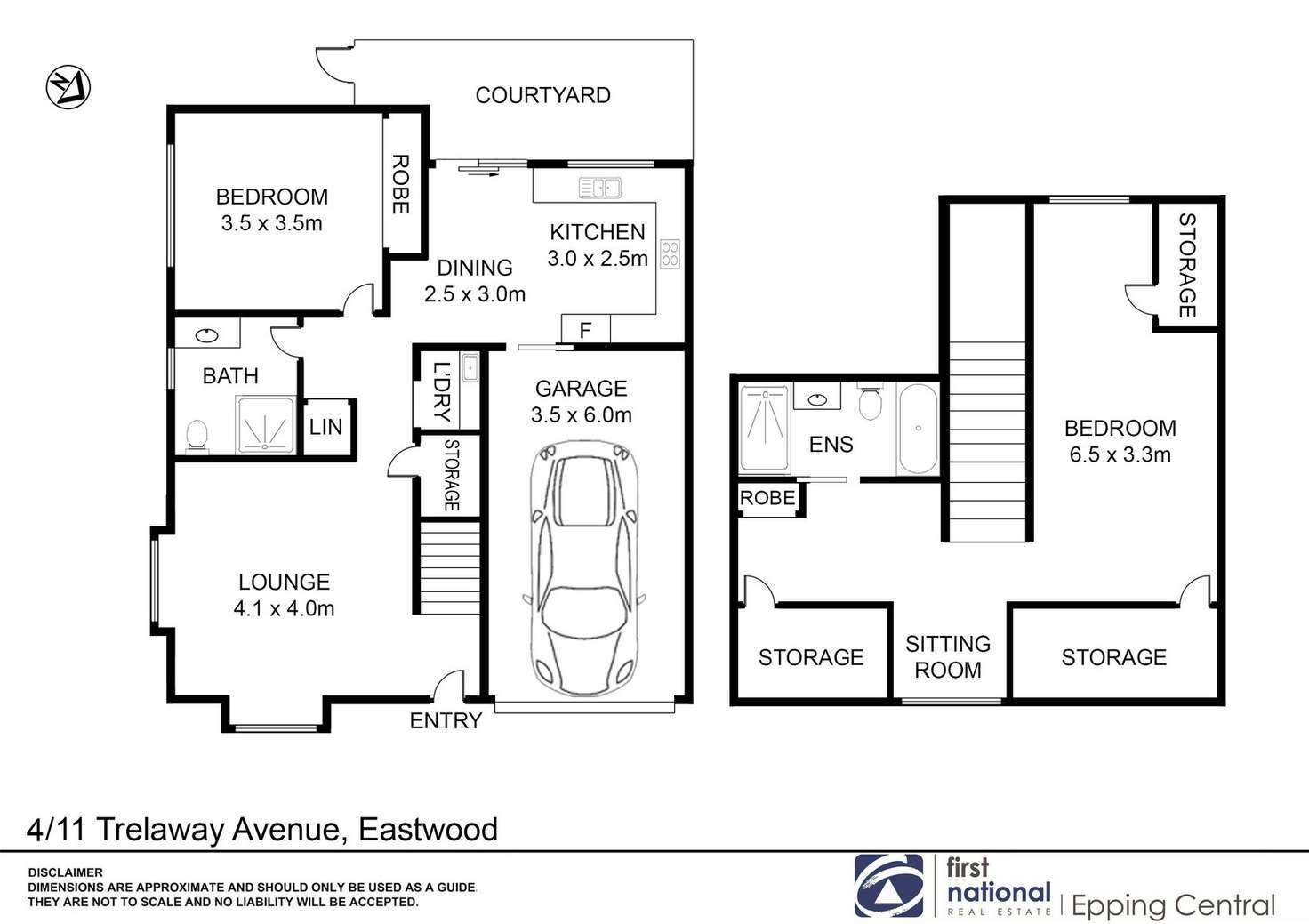 Floorplan of Homely villa listing, 4/11 Trelawney Street, Eastwood NSW 2122