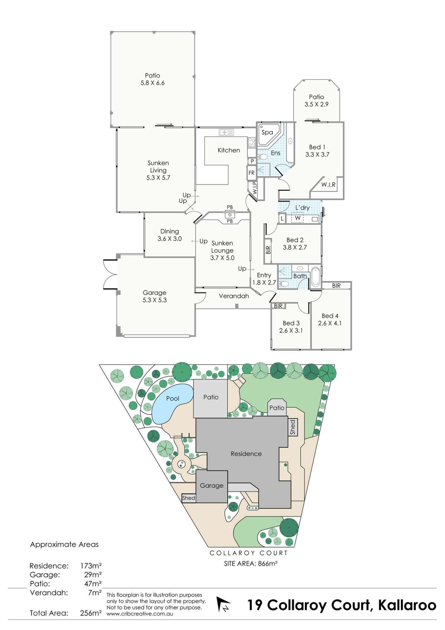 Floorplan of Homely house listing, 19 Collaroy Court, Kallaroo WA 6025