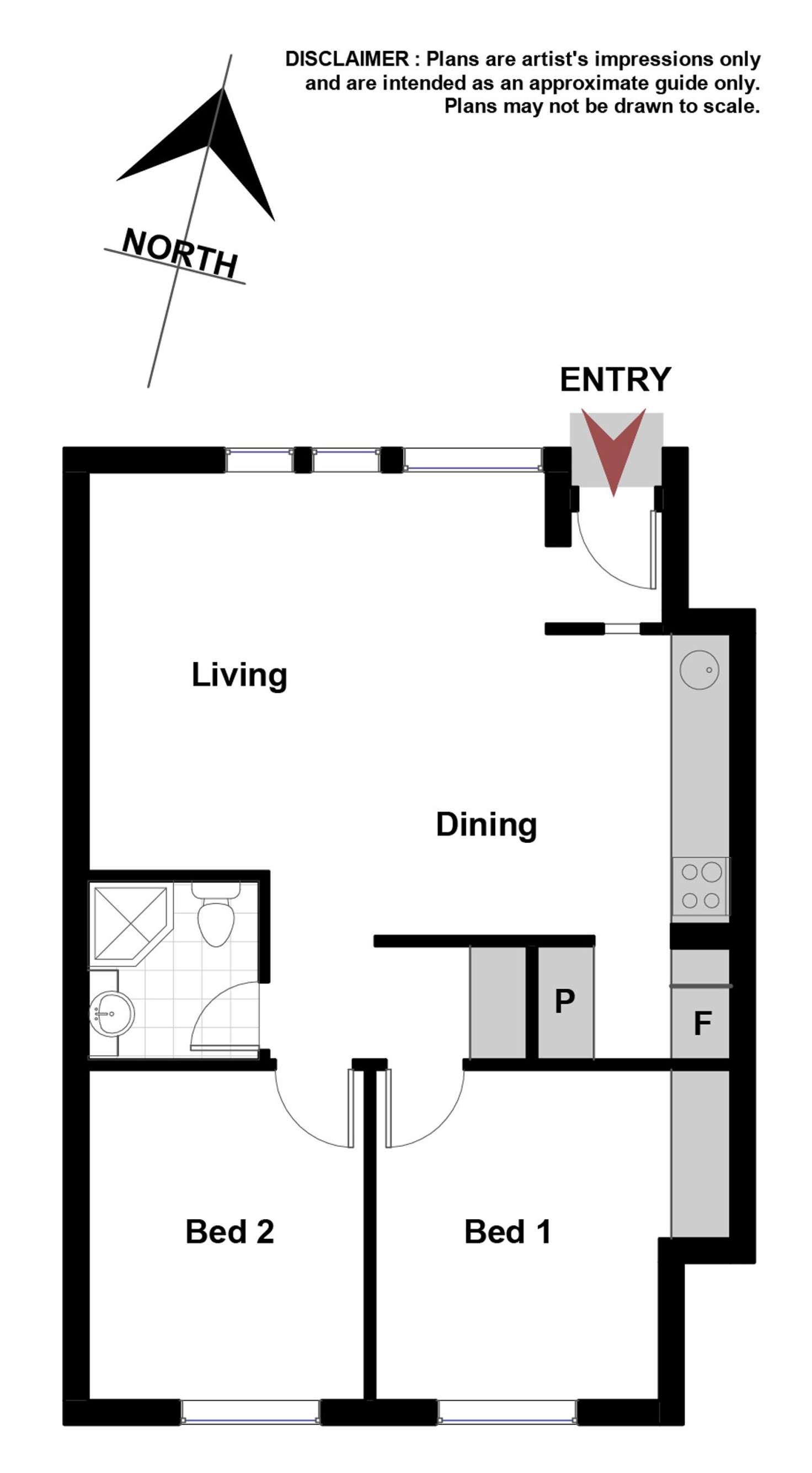 Floorplan of Homely apartment listing, 6/150 Monaro Crescent, Red Hill ACT 2603