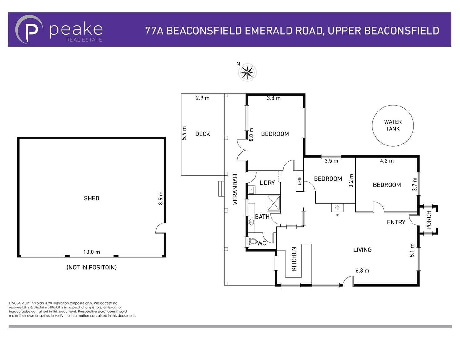 Floorplan of Homely house listing, 77B Beaconsfield-Emerald Road, Beaconsfield Upper VIC 3808