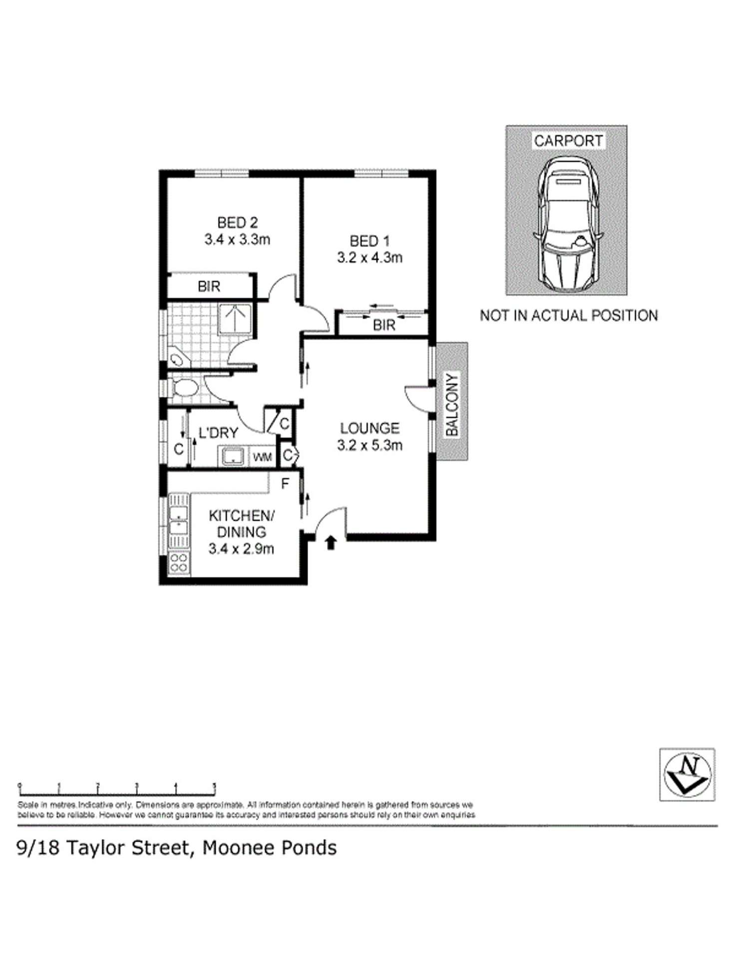 Floorplan of Homely apartment listing, 9/18-20 Taylor Street, Moonee Ponds VIC 3039