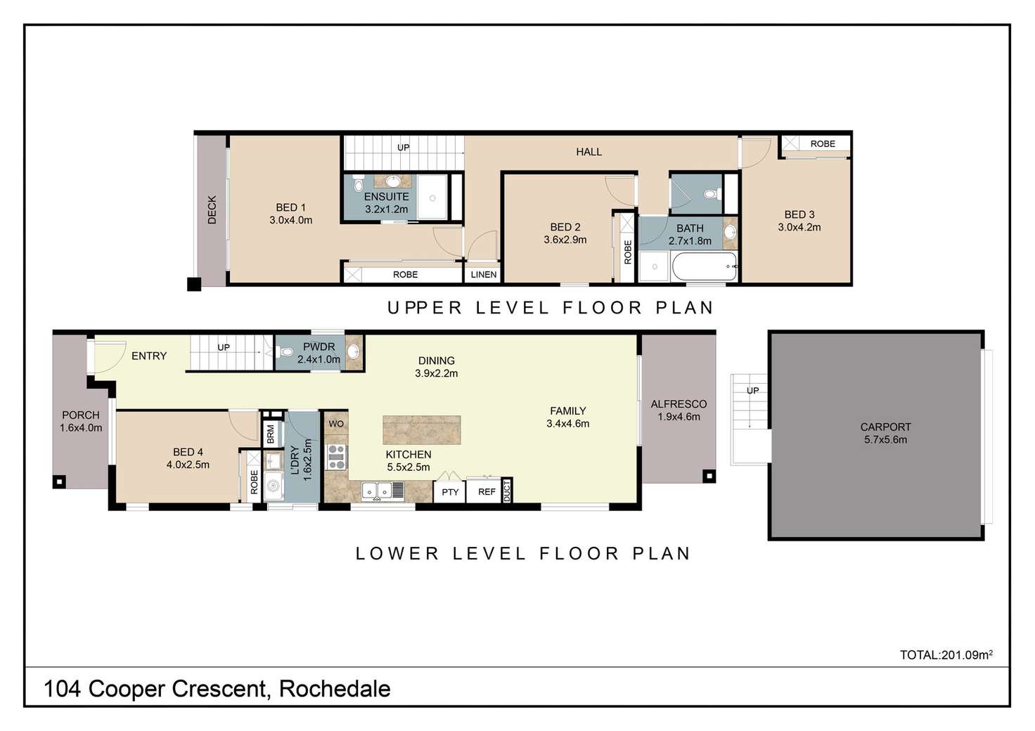 Floorplan of Homely townhouse listing, 104 Cooper Crescent, Rochedale QLD 4123