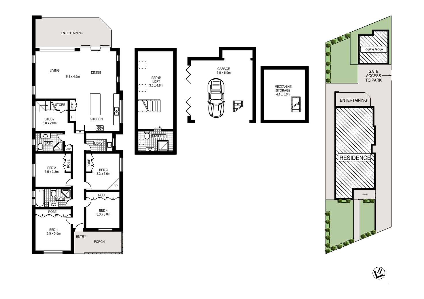 Floorplan of Homely house listing, 40 Andrew Street (Melrose Park), West Ryde NSW 2114