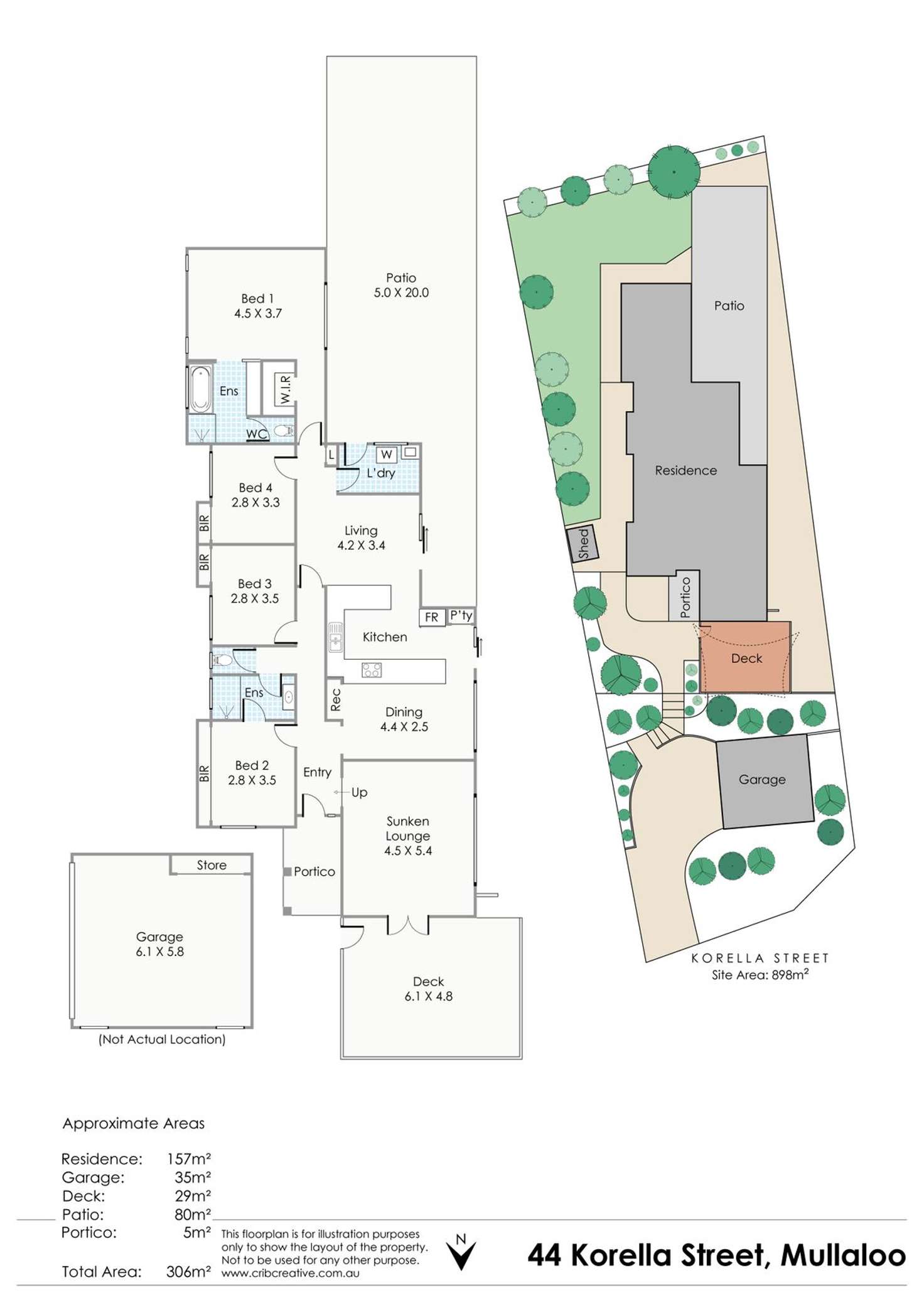 Floorplan of Homely house listing, 44 Korella Street, Mullaloo WA 6027