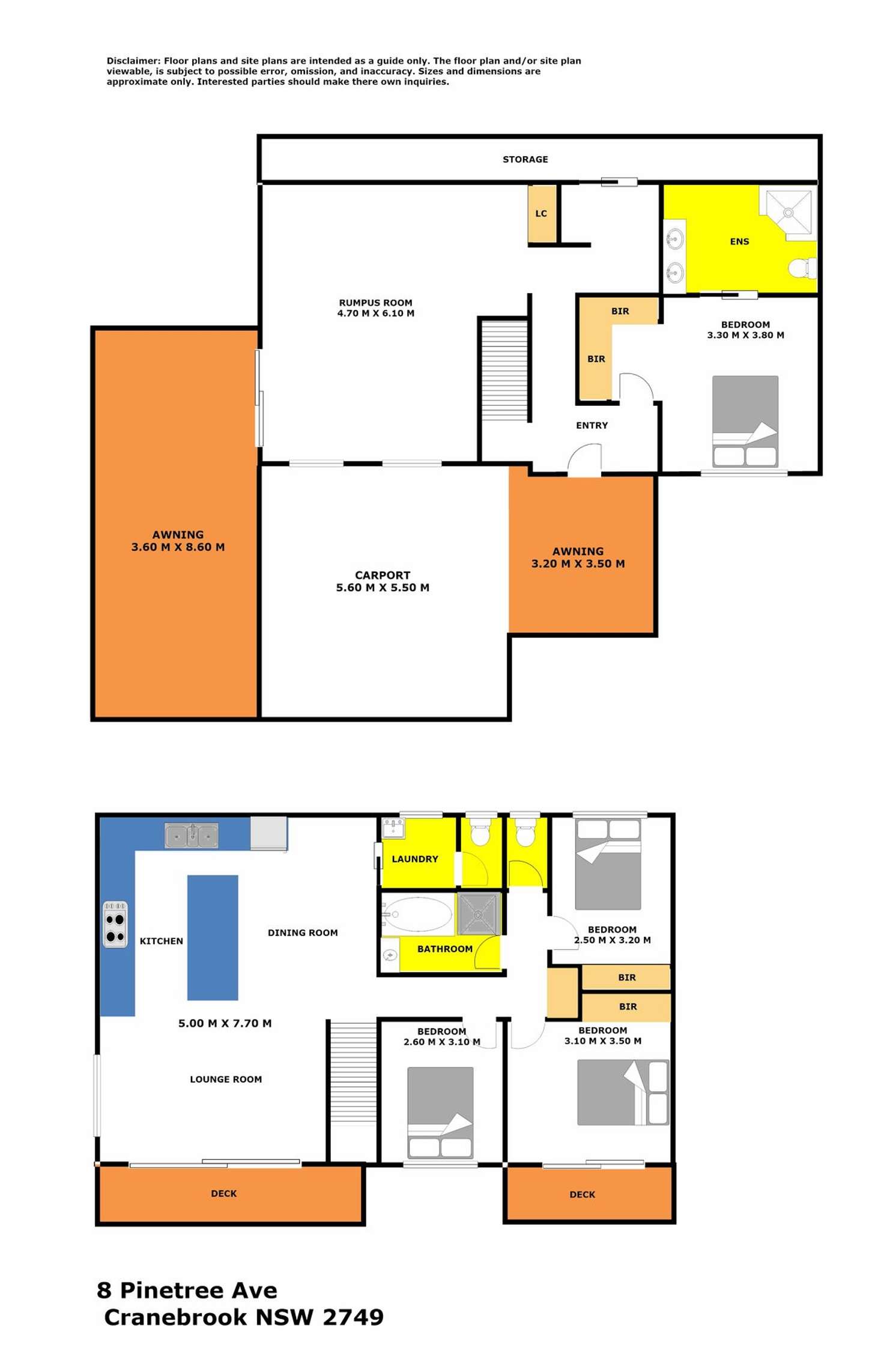 Floorplan of Homely house listing, 8 Pinetree Avenue, Cranebrook NSW 2749