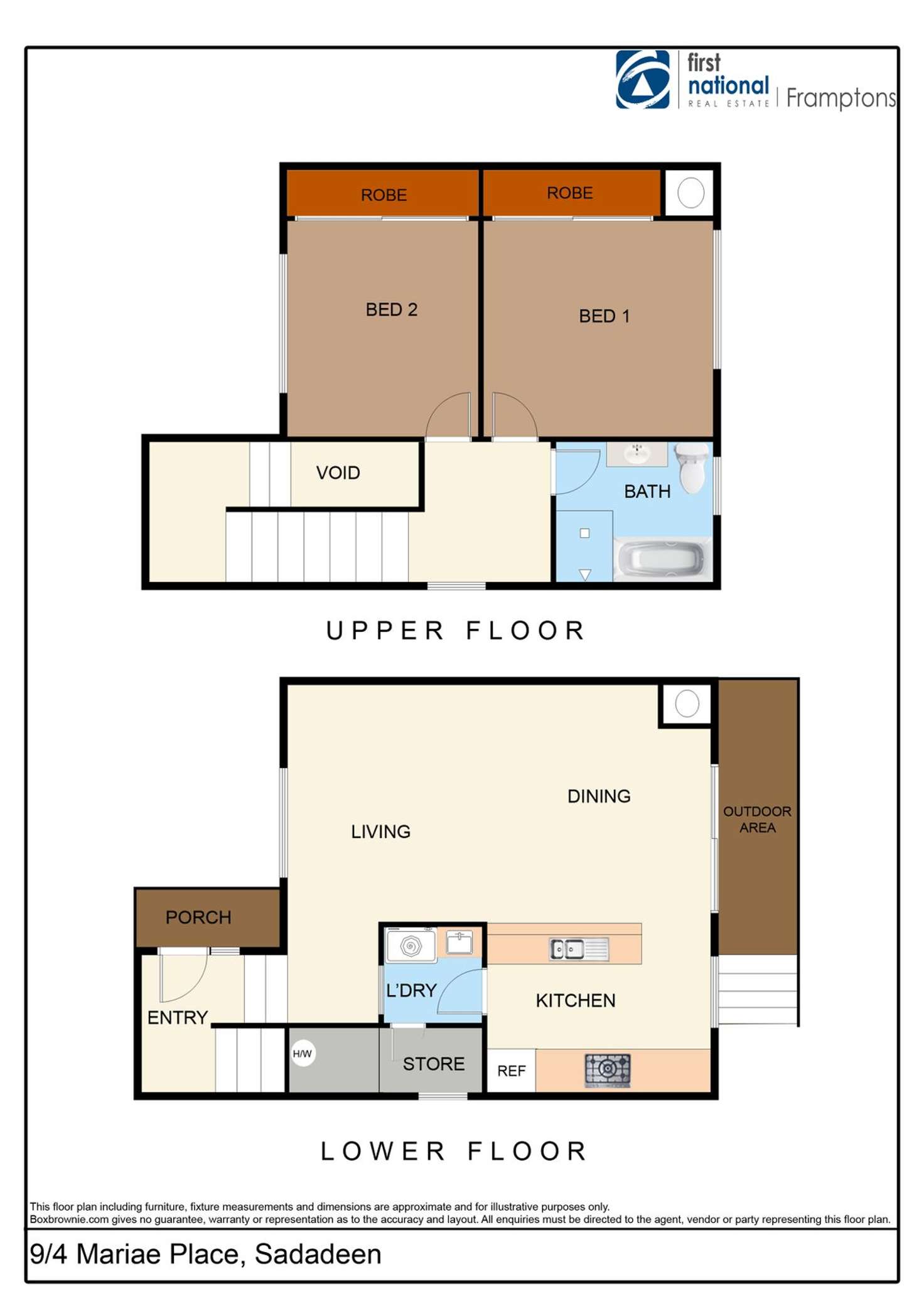 Floorplan of Homely unit listing, 9/4 Mariae Place, Sadadeen NT 870