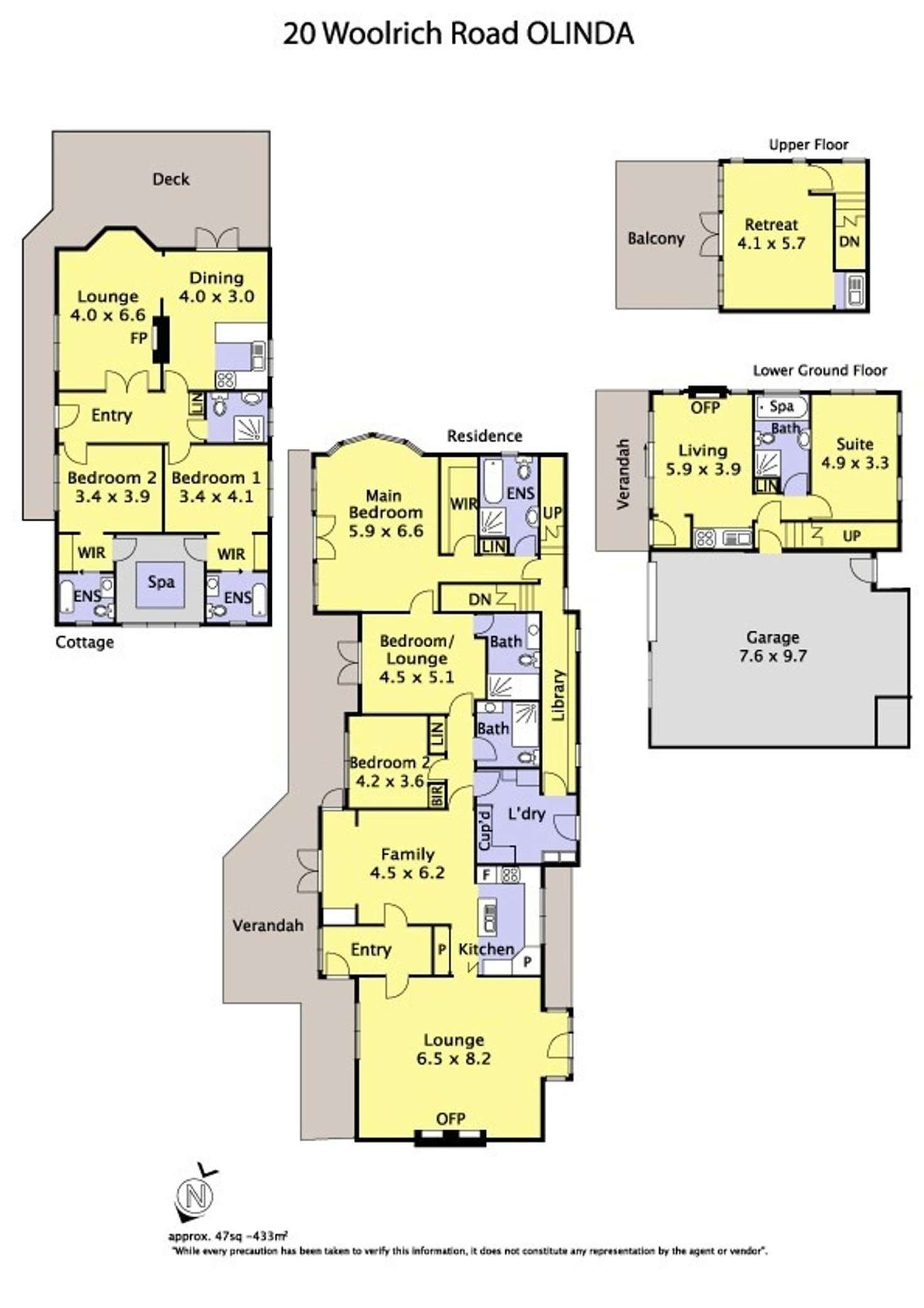 Floorplan of Homely house listing, 20 Woolrich Road, Olinda VIC 3788