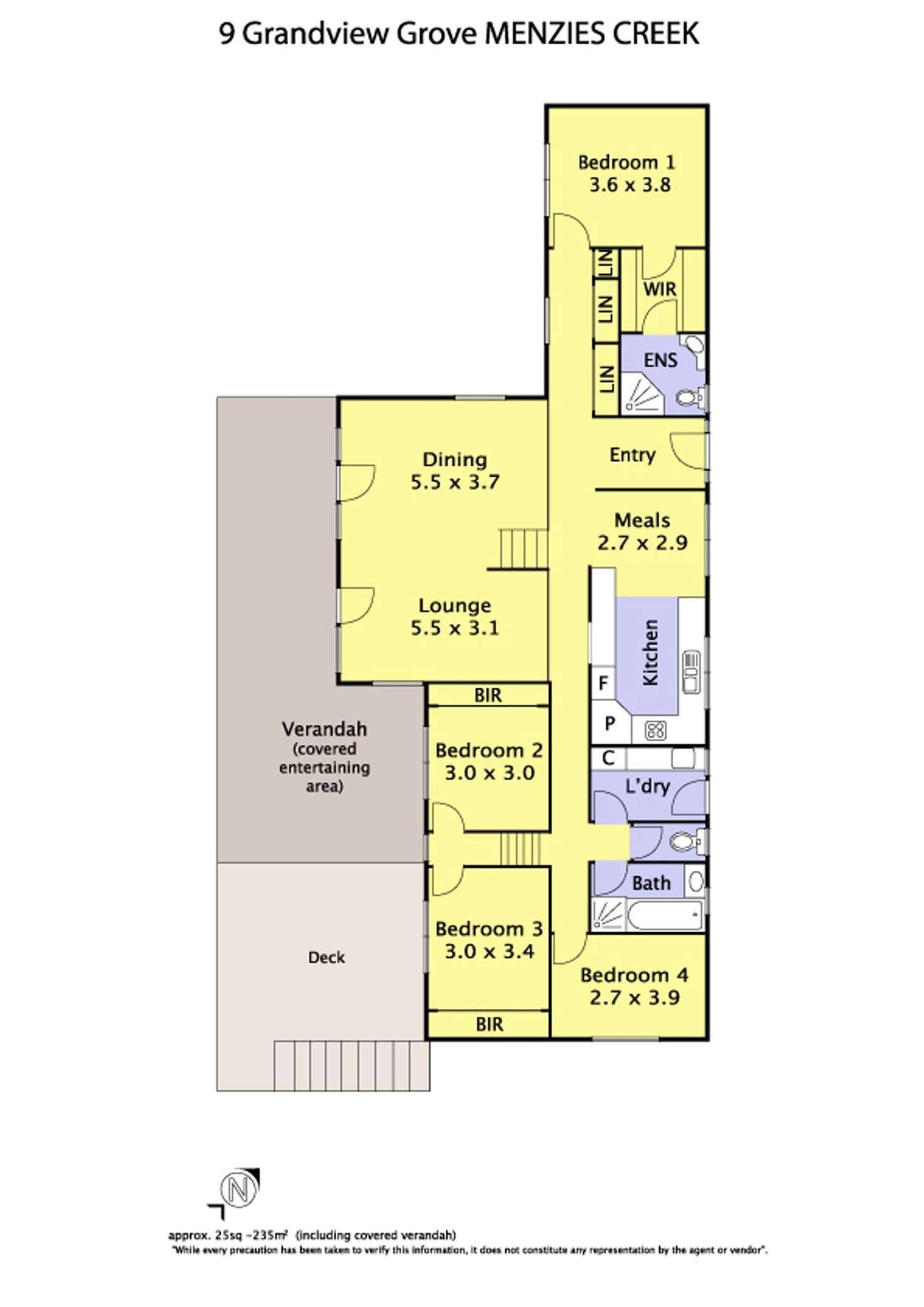 Floorplan of Homely house listing, 9 Grandview Grove, Menzies Creek VIC 3159