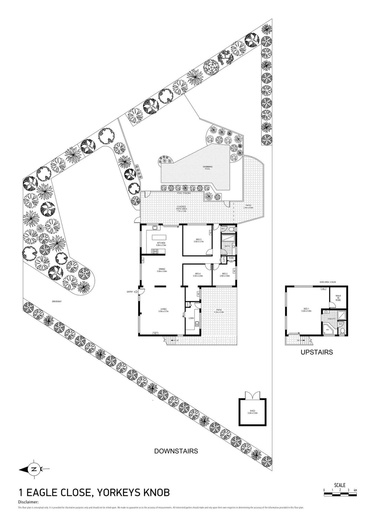 Floorplan of Homely house listing, 1 Eagle Close, Yorkeys Knob QLD 4878