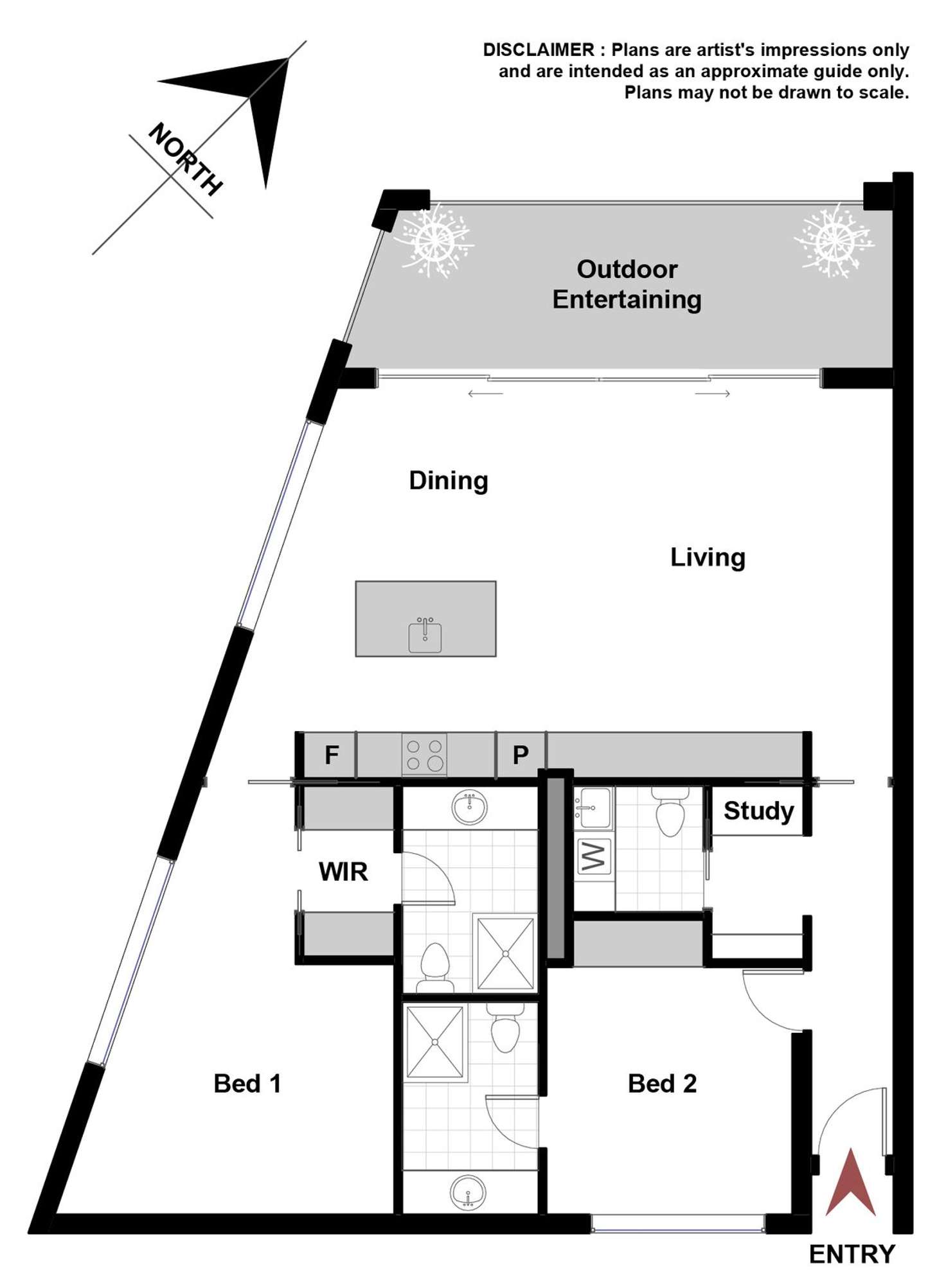 Floorplan of Homely apartment listing, 9/17 Eastlake Parade, Kingston ACT 2604