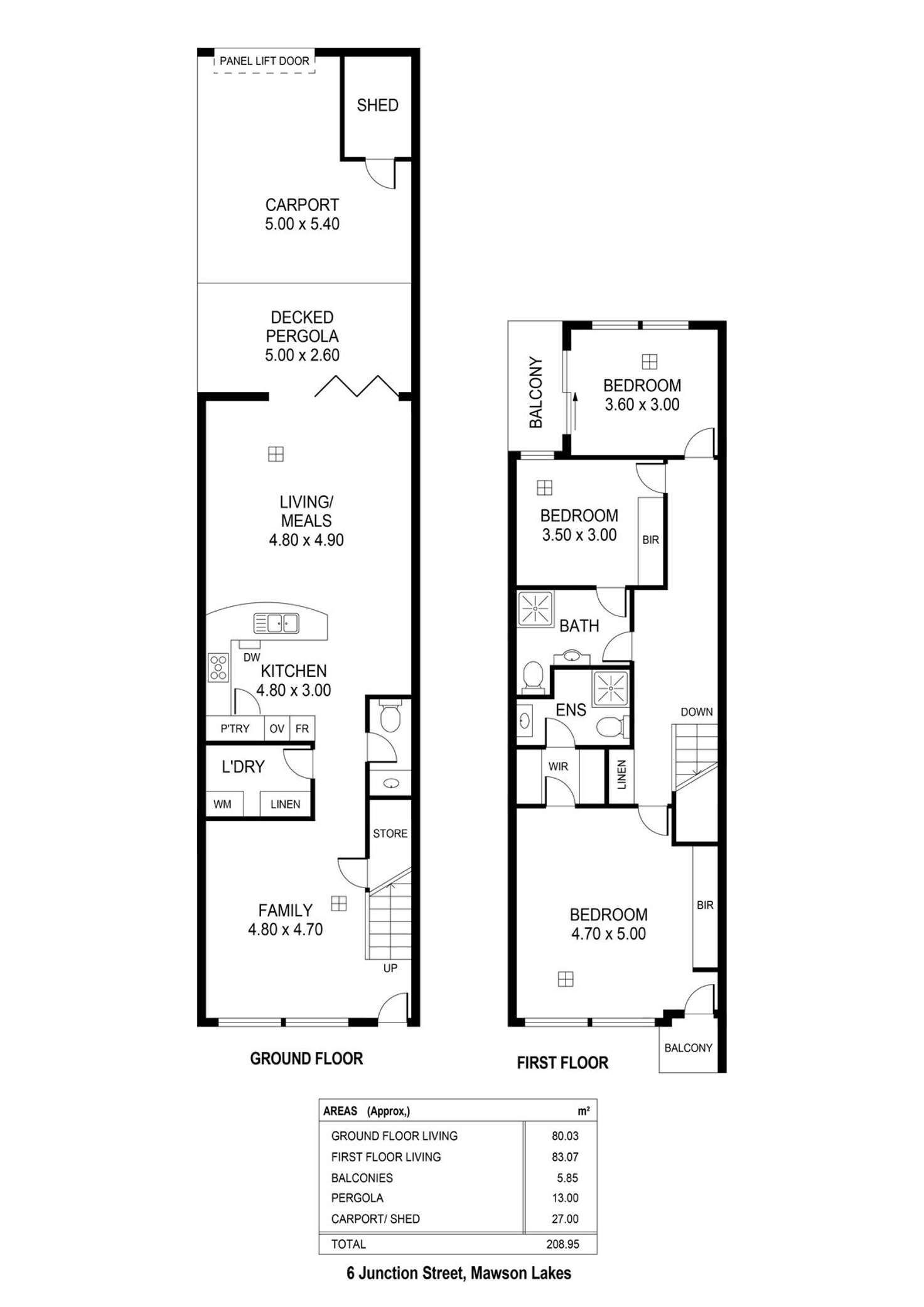 Floorplan of Homely house listing, 6 Junction Street, Mawson Lakes SA 5095