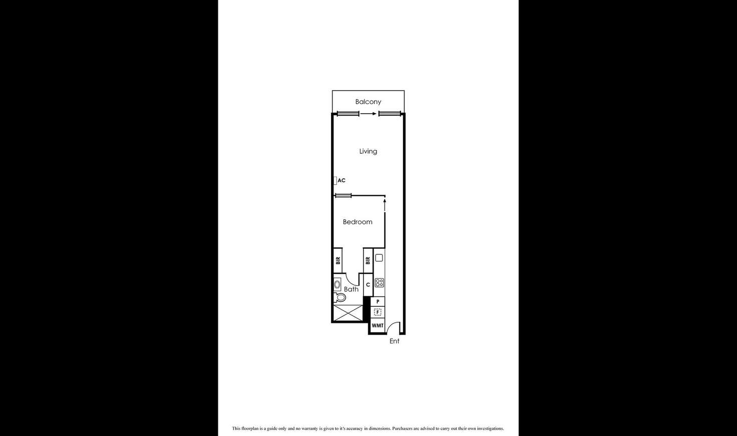 Floorplan of Homely apartment listing, 809/74 Queens Road, Melbourne VIC 3000