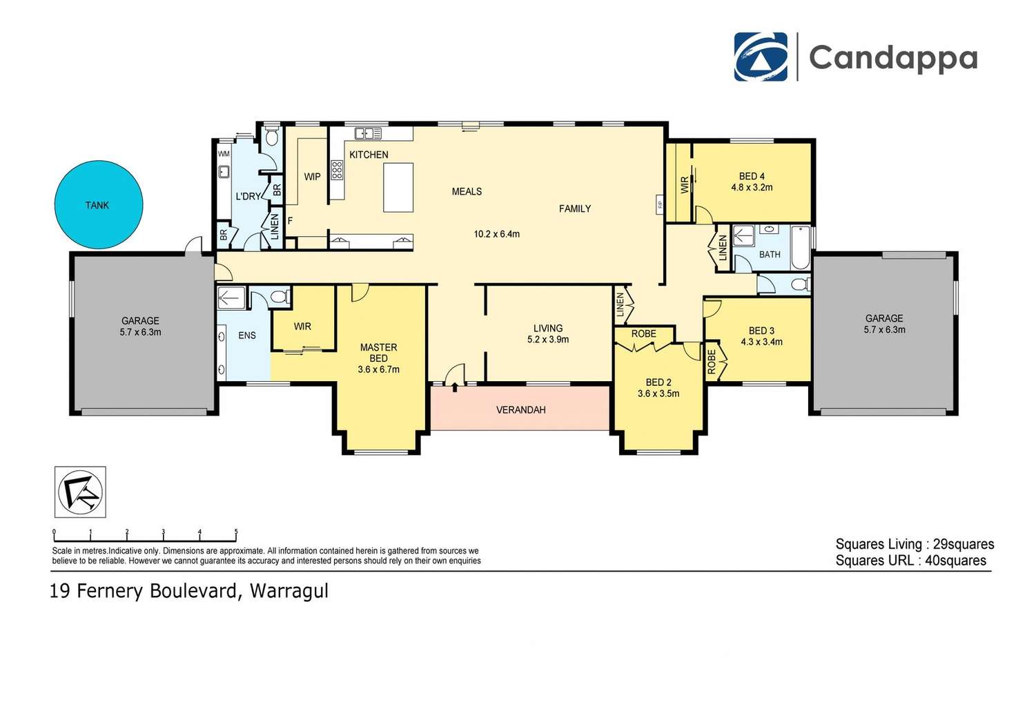 Floorplan of Homely house listing, 19 Fernery Boulevard, Warragul VIC 3820