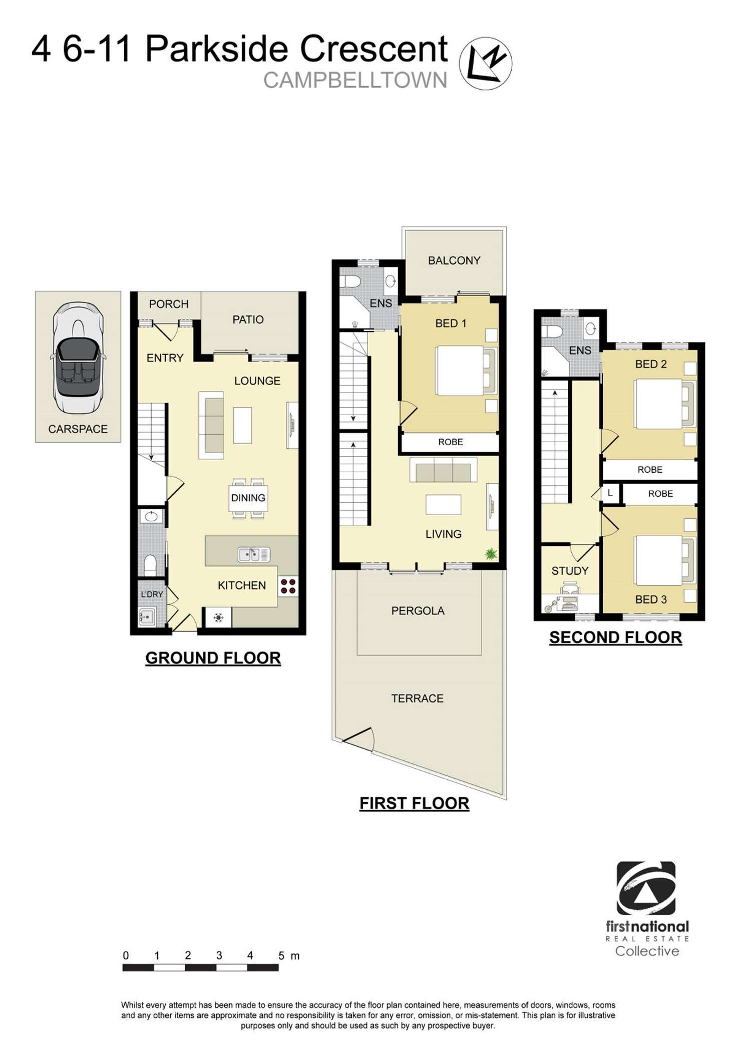 Floorplan of Homely townhouse listing, 4/6-11 Parkside Crescent, Campbelltown NSW 2560