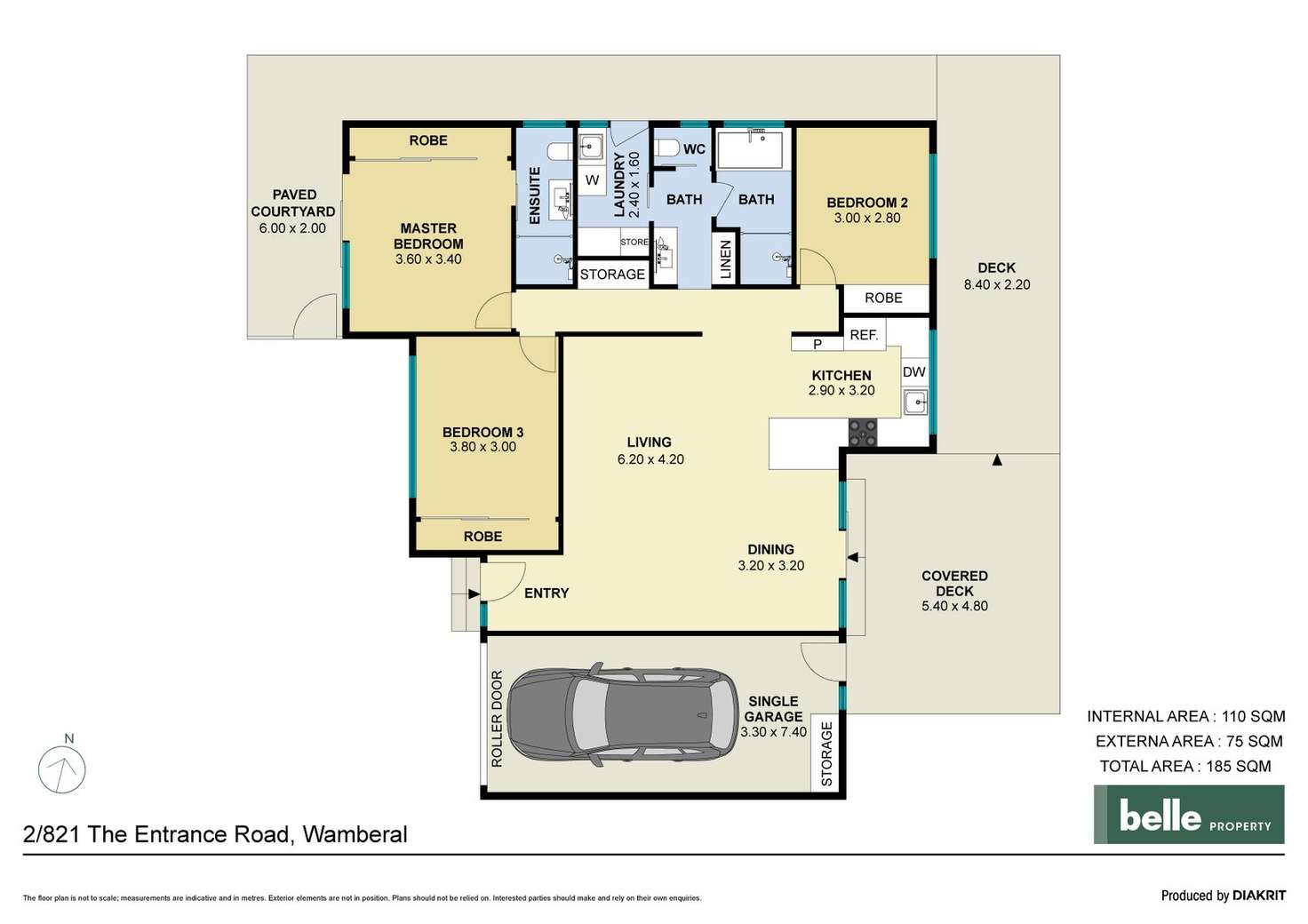 Floorplan of Homely villa listing, 2/821 The Entrance Road, Wamberal NSW 2260
