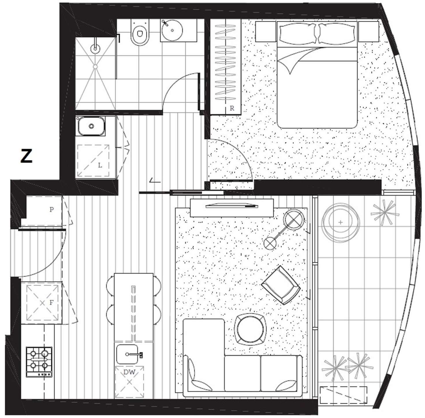 Floorplan of Homely apartment listing, 604/70 Dorcas Street, Southbank VIC 3006