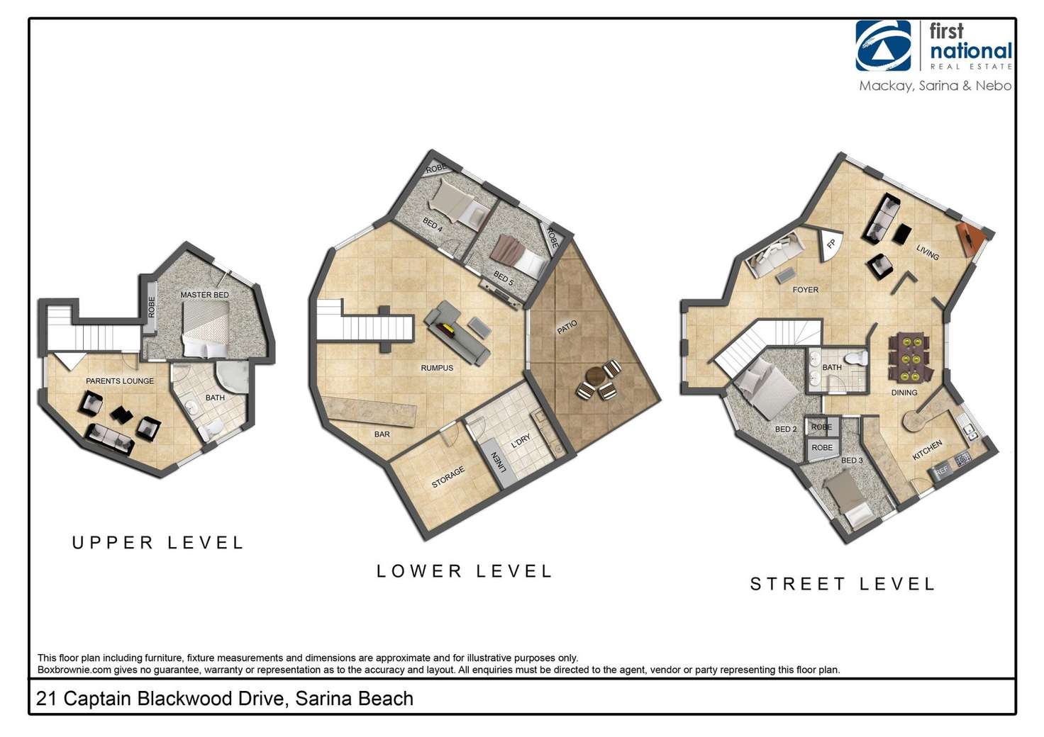 Floorplan of Homely house listing, 21 Captain Blackwood Drive, Sarina Beach QLD 4737