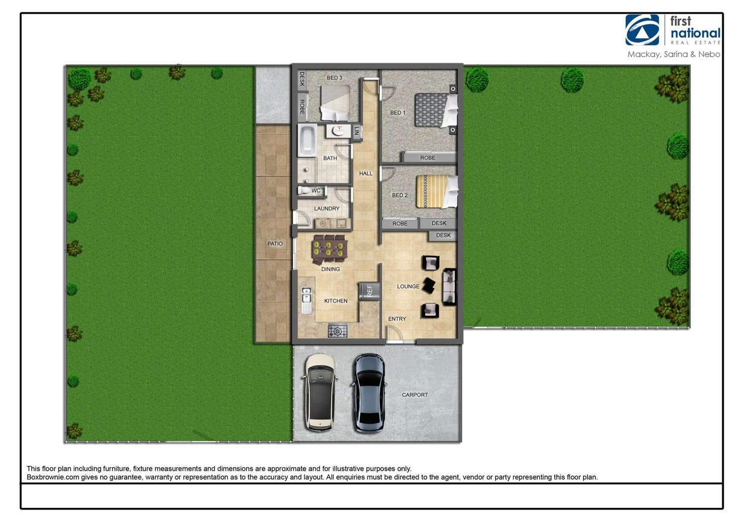 Floorplan of Homely house listing, 45 Mansfield Drive, Beaconsfield QLD 4740