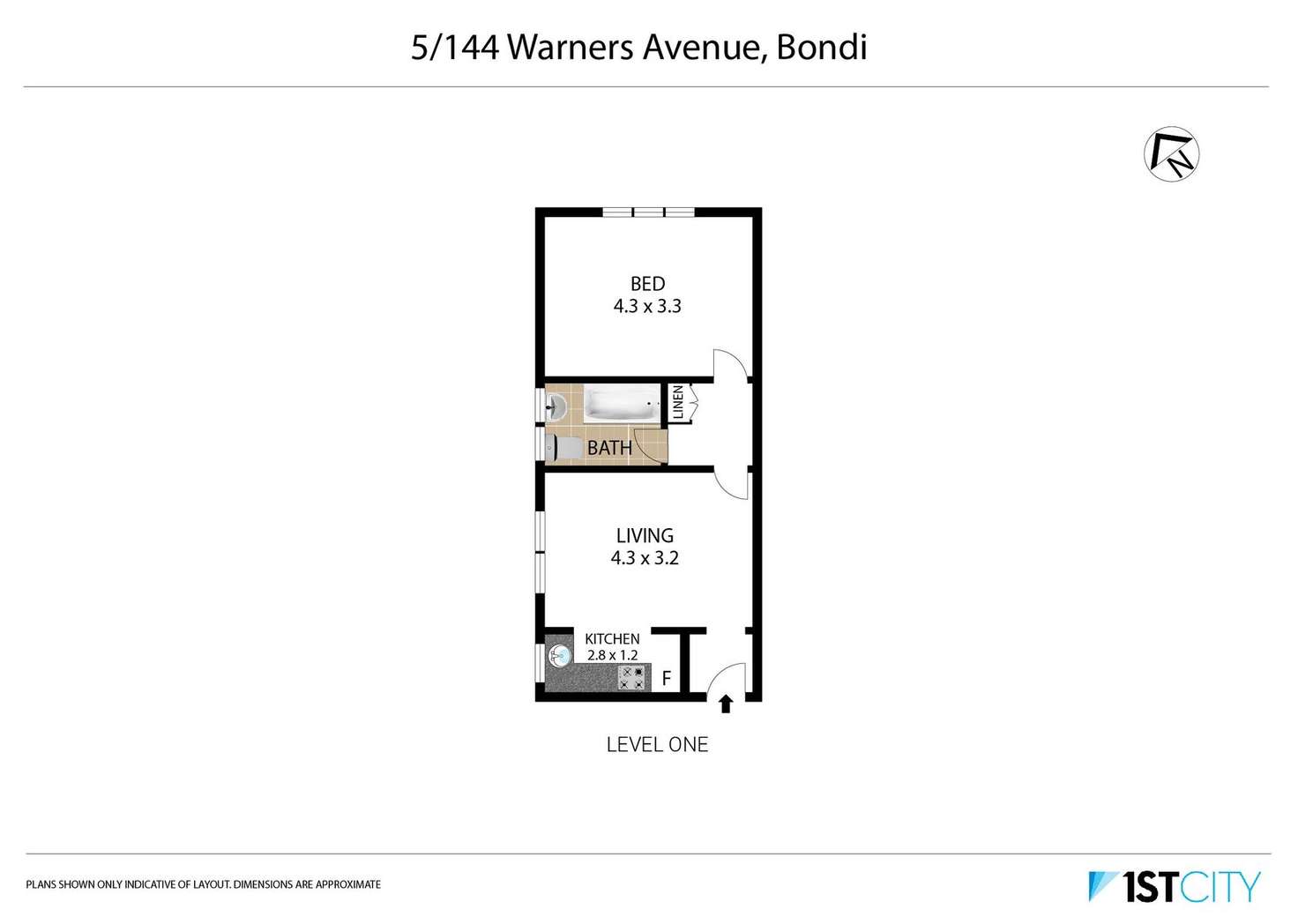 Floorplan of Homely apartment listing, 5/144 Warners Avenue, Bondi Beach NSW 2026