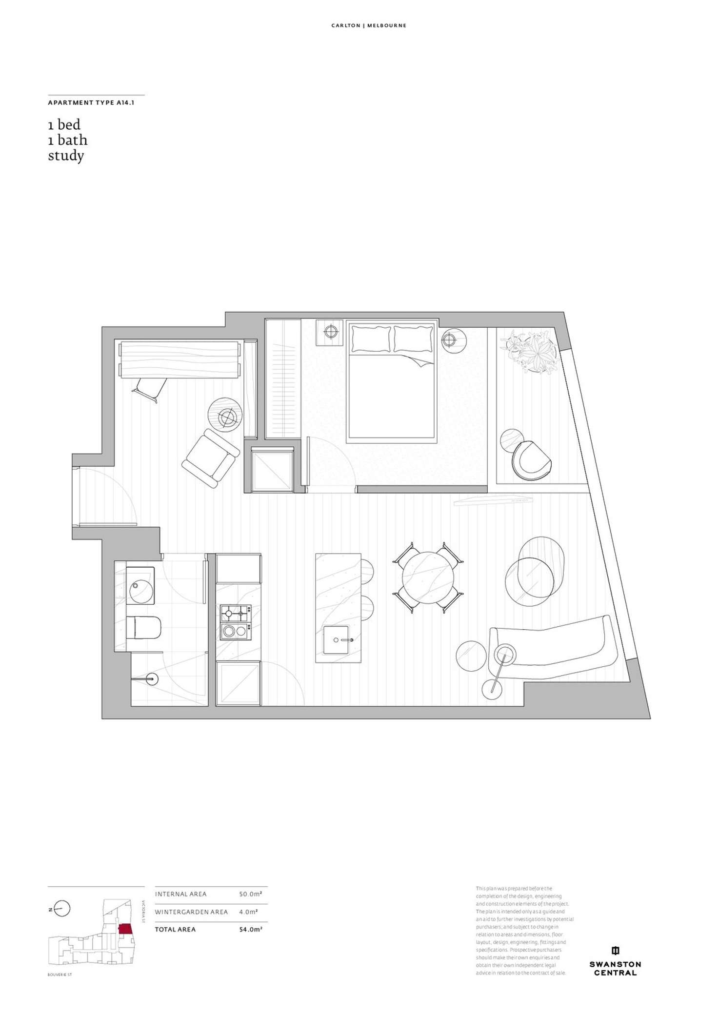 Floorplan of Homely apartment listing, 5804/160-170 Victoria Street, Carlton VIC 3053
