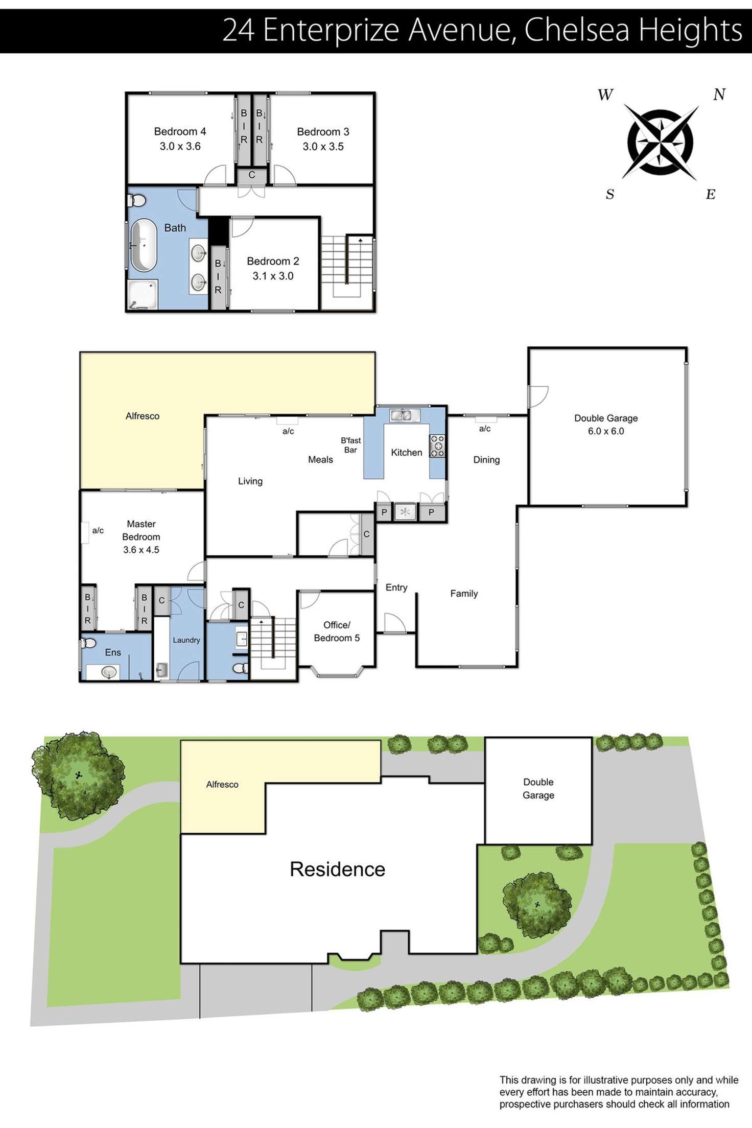 Floorplan of Homely house listing, 24 Enterprize Avenue, Chelsea Heights VIC 3196