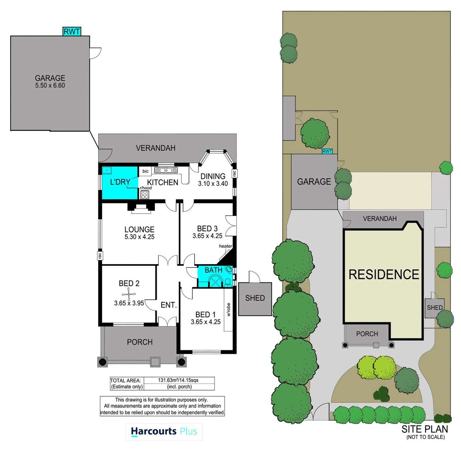Floorplan of Homely house listing, 1 Franklin Avenue, Flinders Park SA 5025