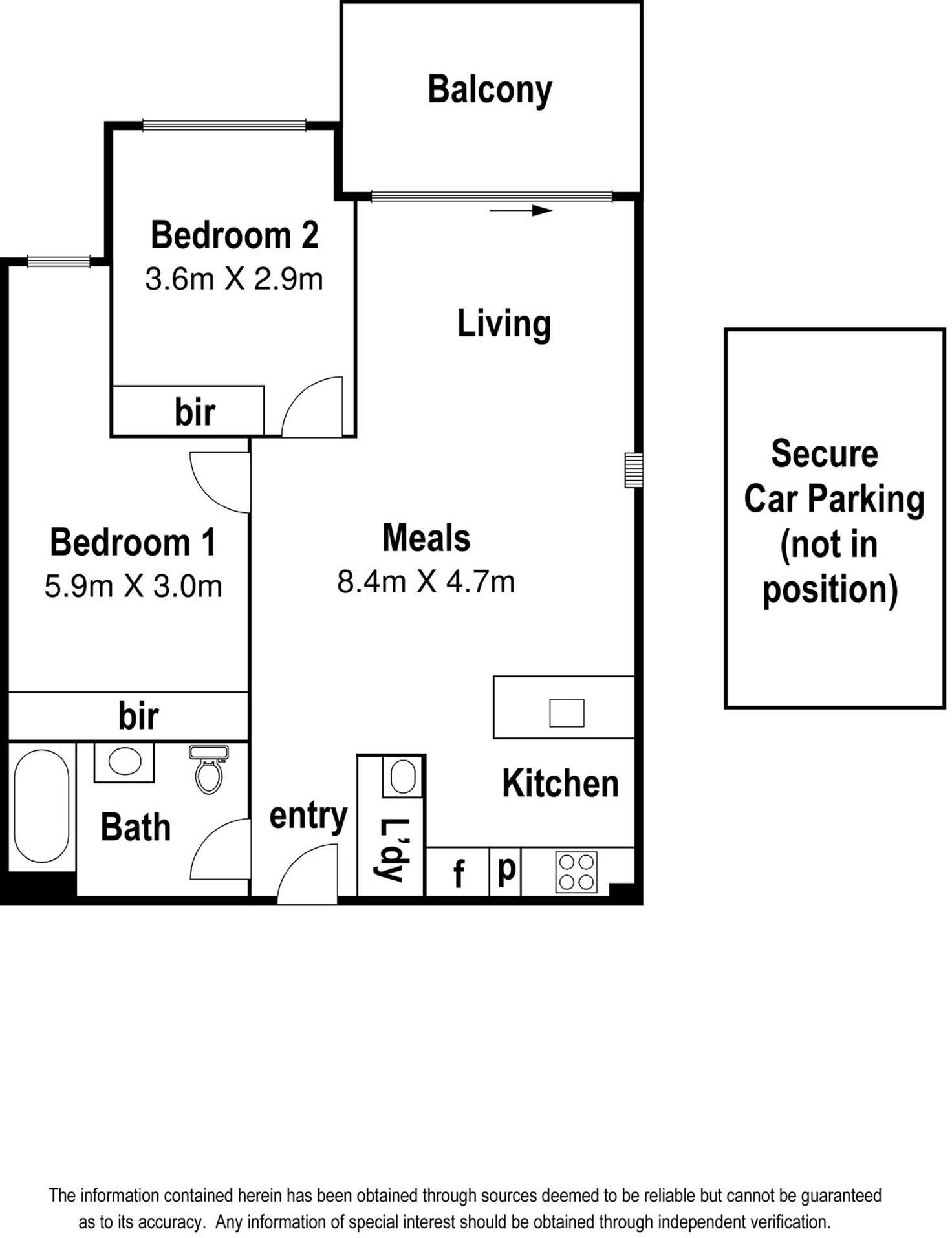 Floorplan of Homely apartment listing, 209/2 Olive York Way, Brunswick West VIC 3055