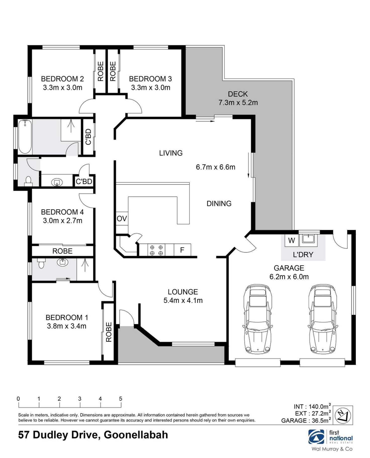 Floorplan of Homely house listing, 57 Dudley Drive, Goonellabah NSW 2480