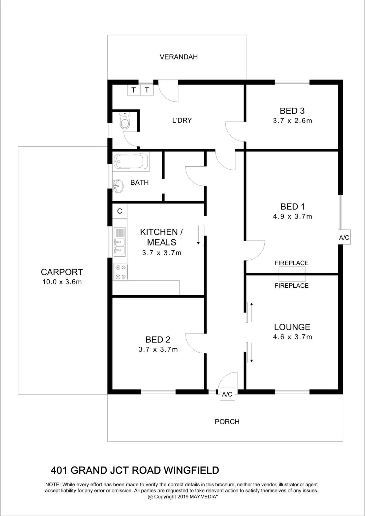 Floorplan of Homely house listing, 401 Grand Junction Road, Wingfield SA 5013