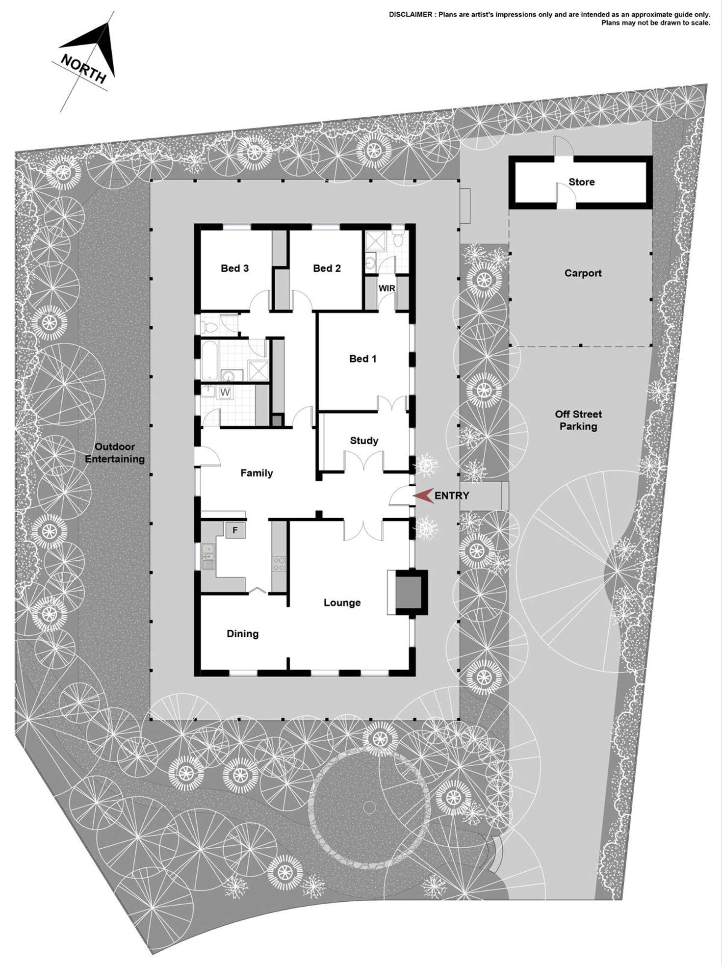 Floorplan of Homely house listing, 12 Janari Place, Aranda ACT 2614