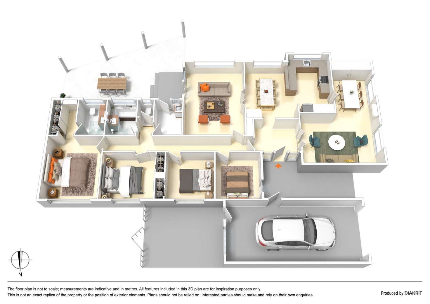 Floorplan of Homely house listing, 21 Deakin Street, Sunbury VIC 3429
