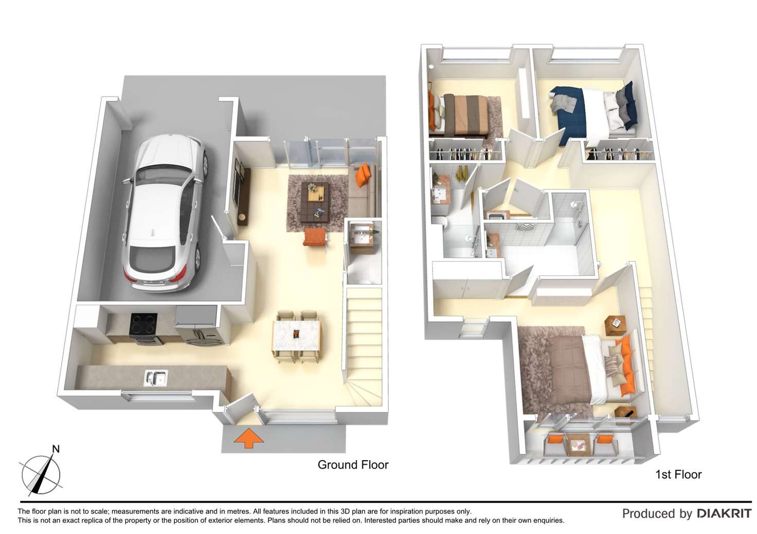 Floorplan of Homely townhouse listing, 5/14 Outlook Way, Sunbury VIC 3429
