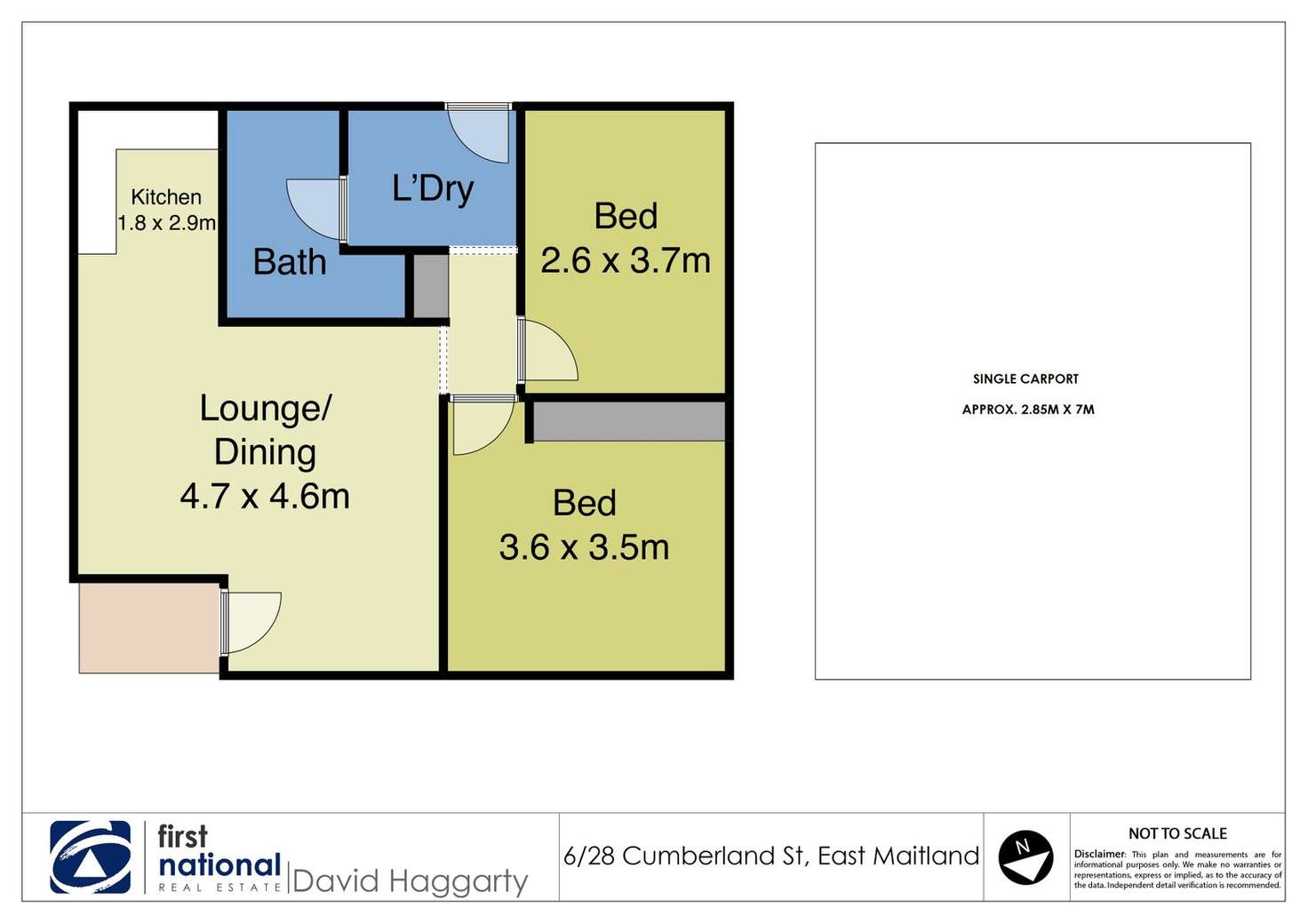Floorplan of Homely unit listing, 6/28. Cumberland Street, East Maitland NSW 2323