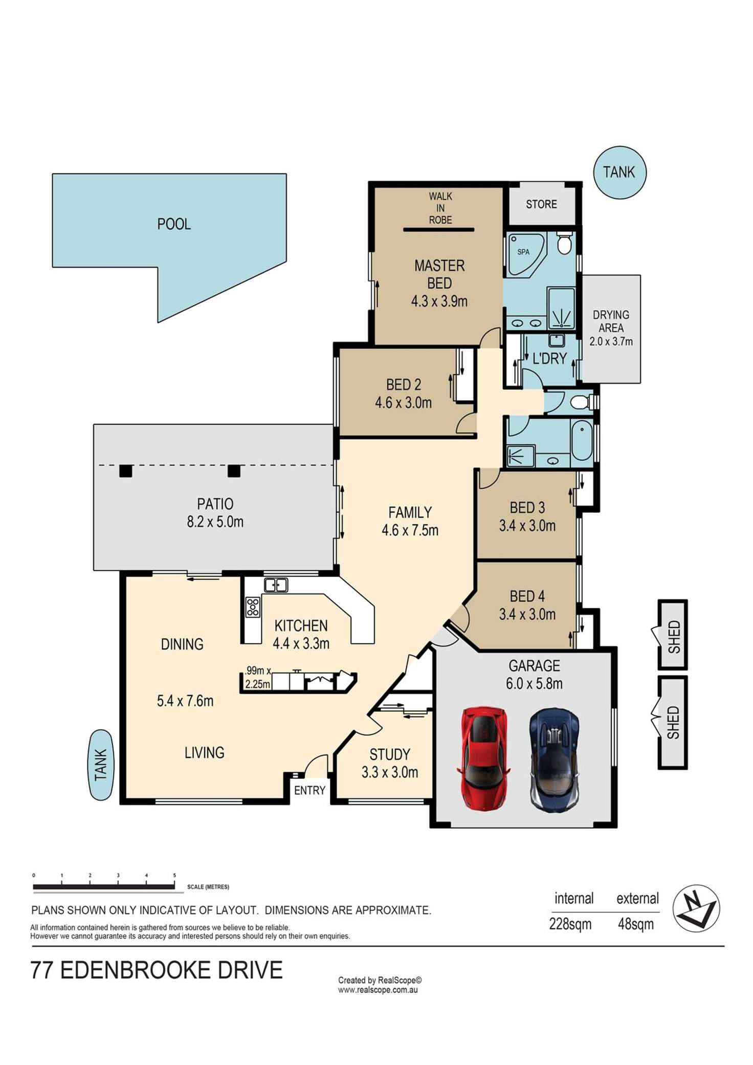 Floorplan of Homely house listing, 77 Edenbrooke Drive, Sinnamon Park QLD 4073