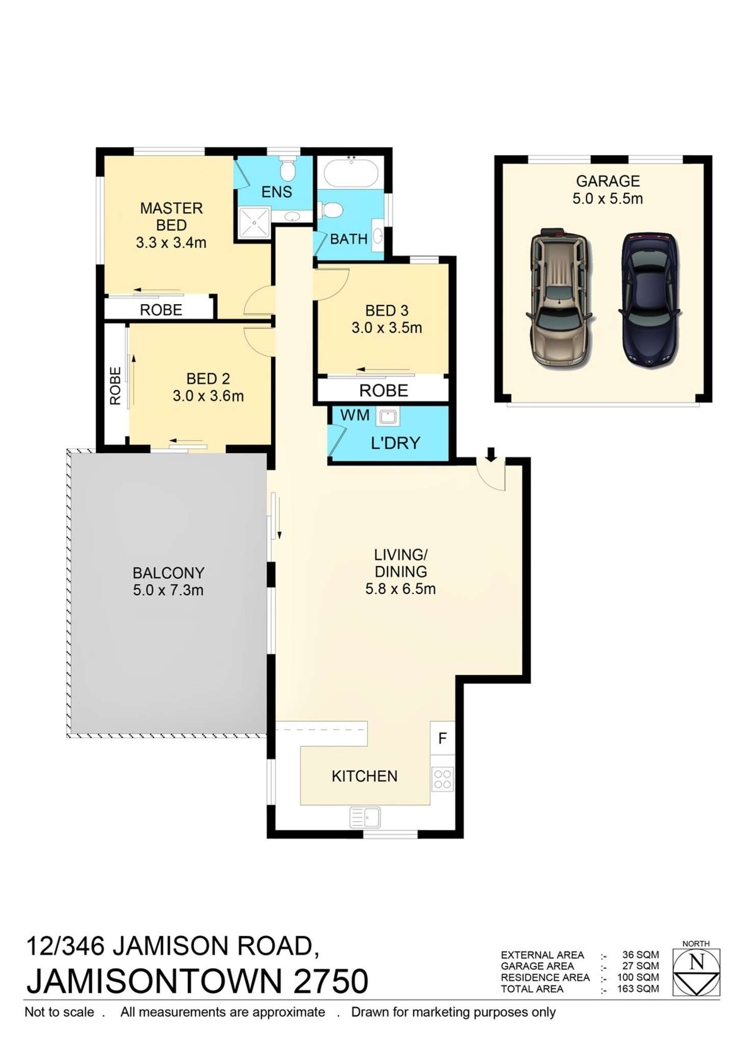 Floorplan of Homely unit listing, 12/346 Jamison Road, Penrith NSW 2750