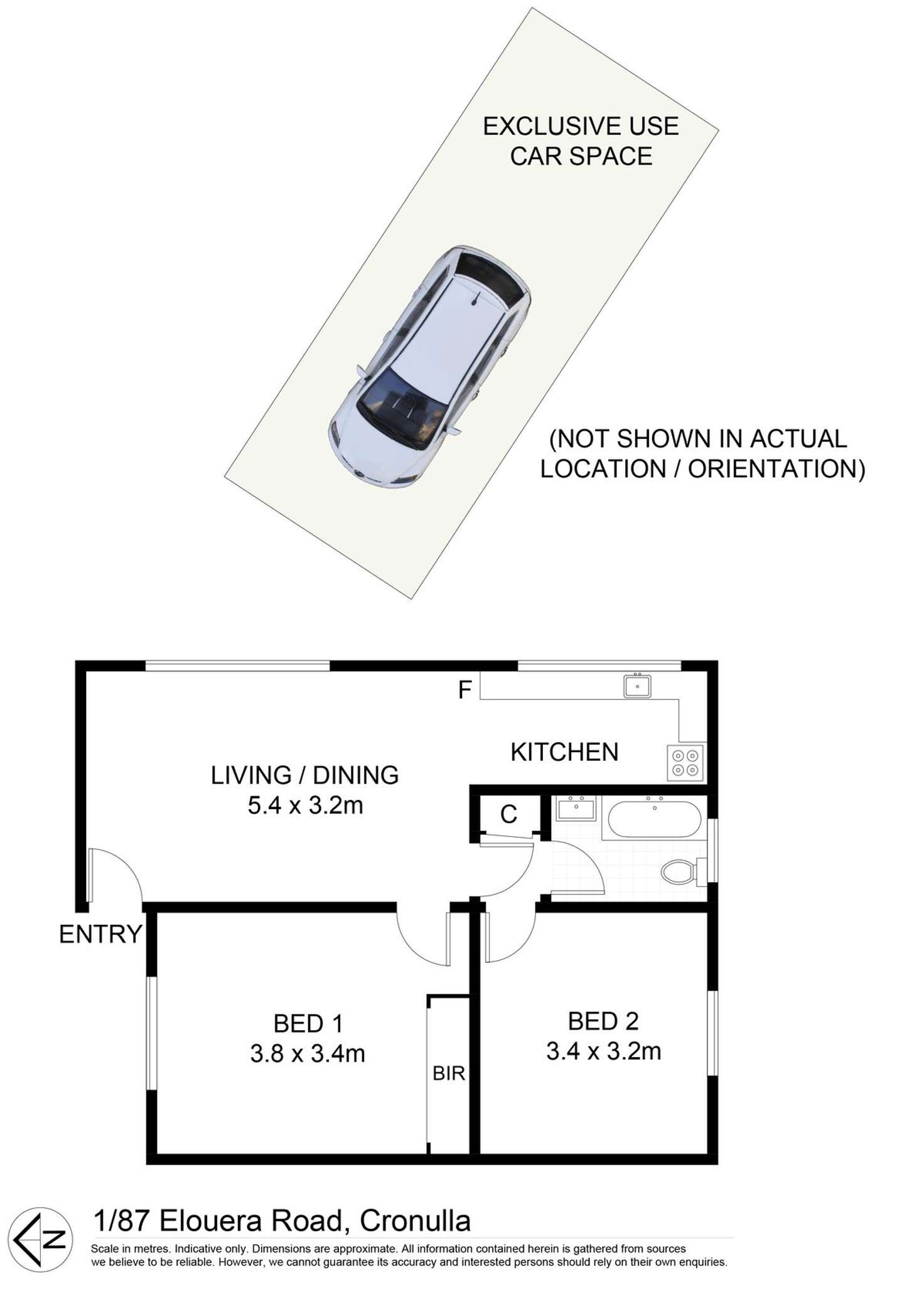 Floorplan of Homely apartment listing, 1/87 Elouera Road, Cronulla NSW 2230