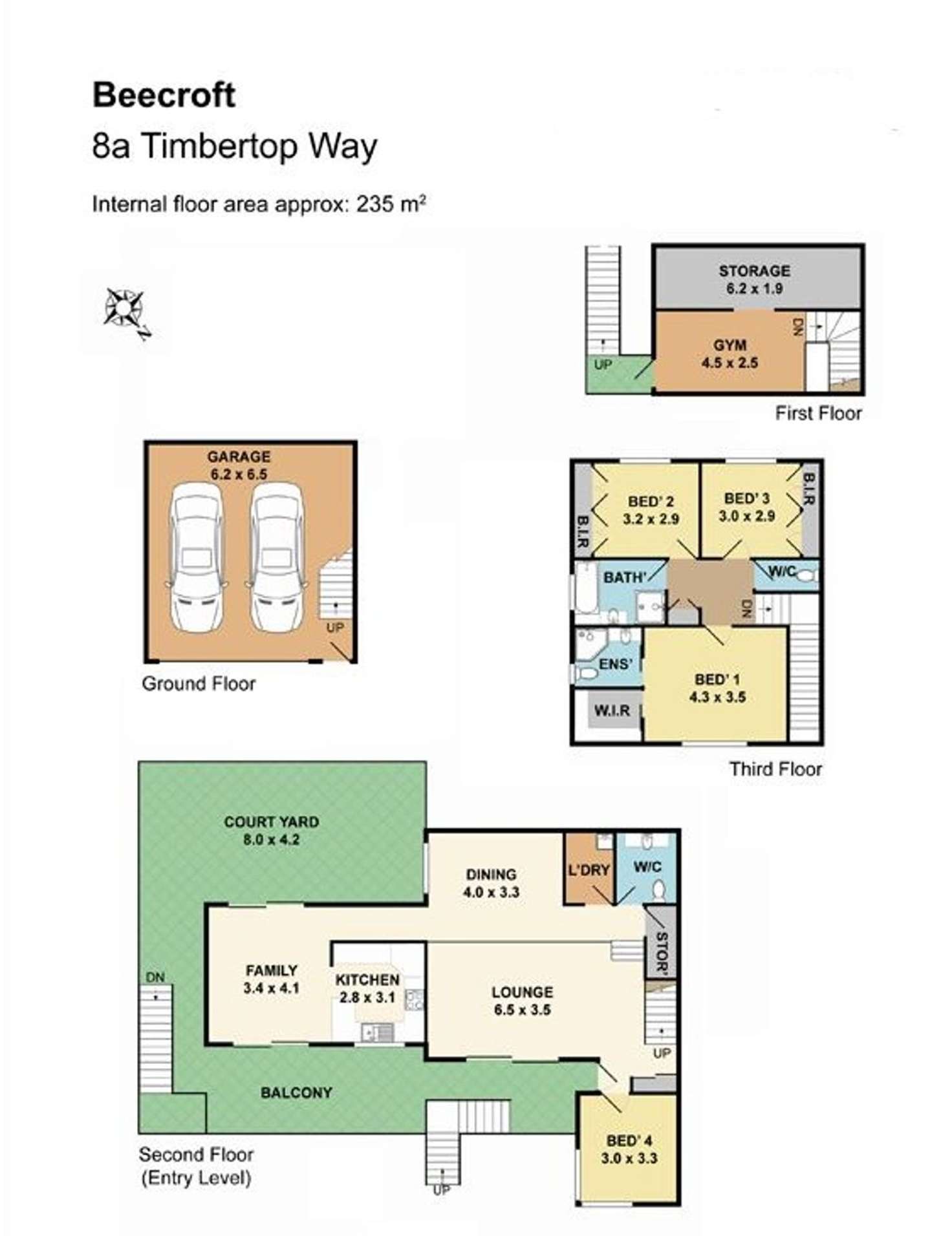 Floorplan of Homely house listing, 8A Timbertop Way, Beecroft NSW 2119