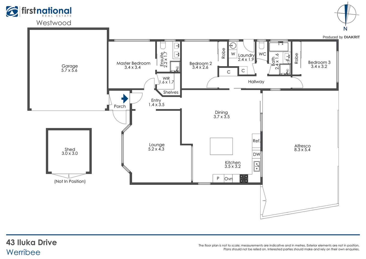 Floorplan of Homely house listing, 43 Iluka Drive, Werribee VIC 3030