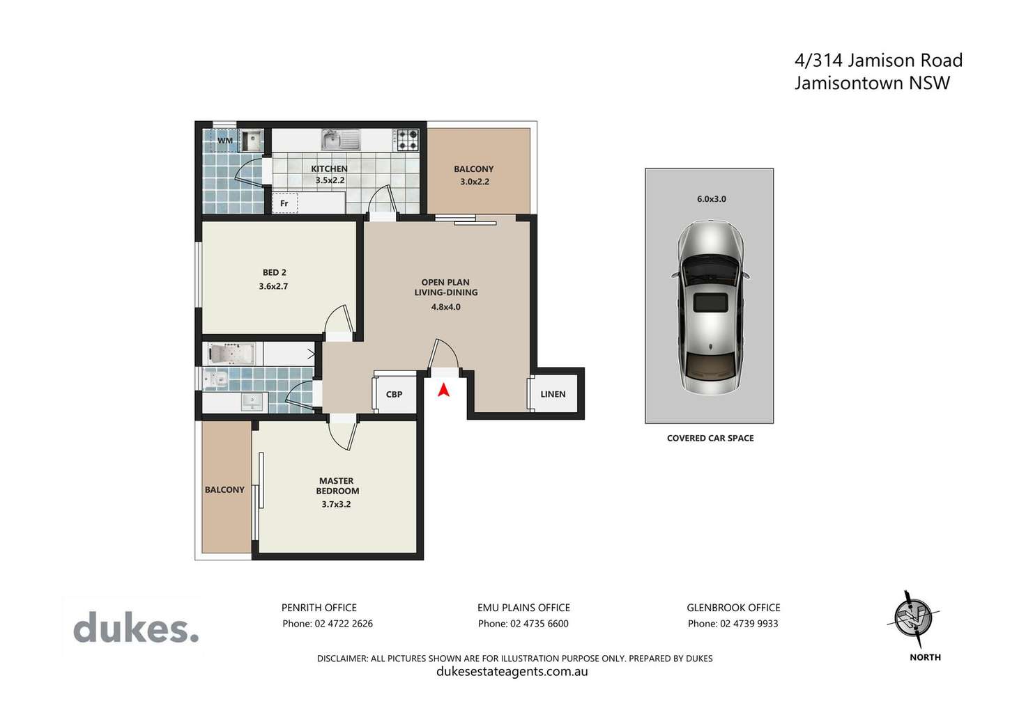 Floorplan of Homely apartment listing, 4/314-316 Jamison Road, Jamisontown NSW 2750