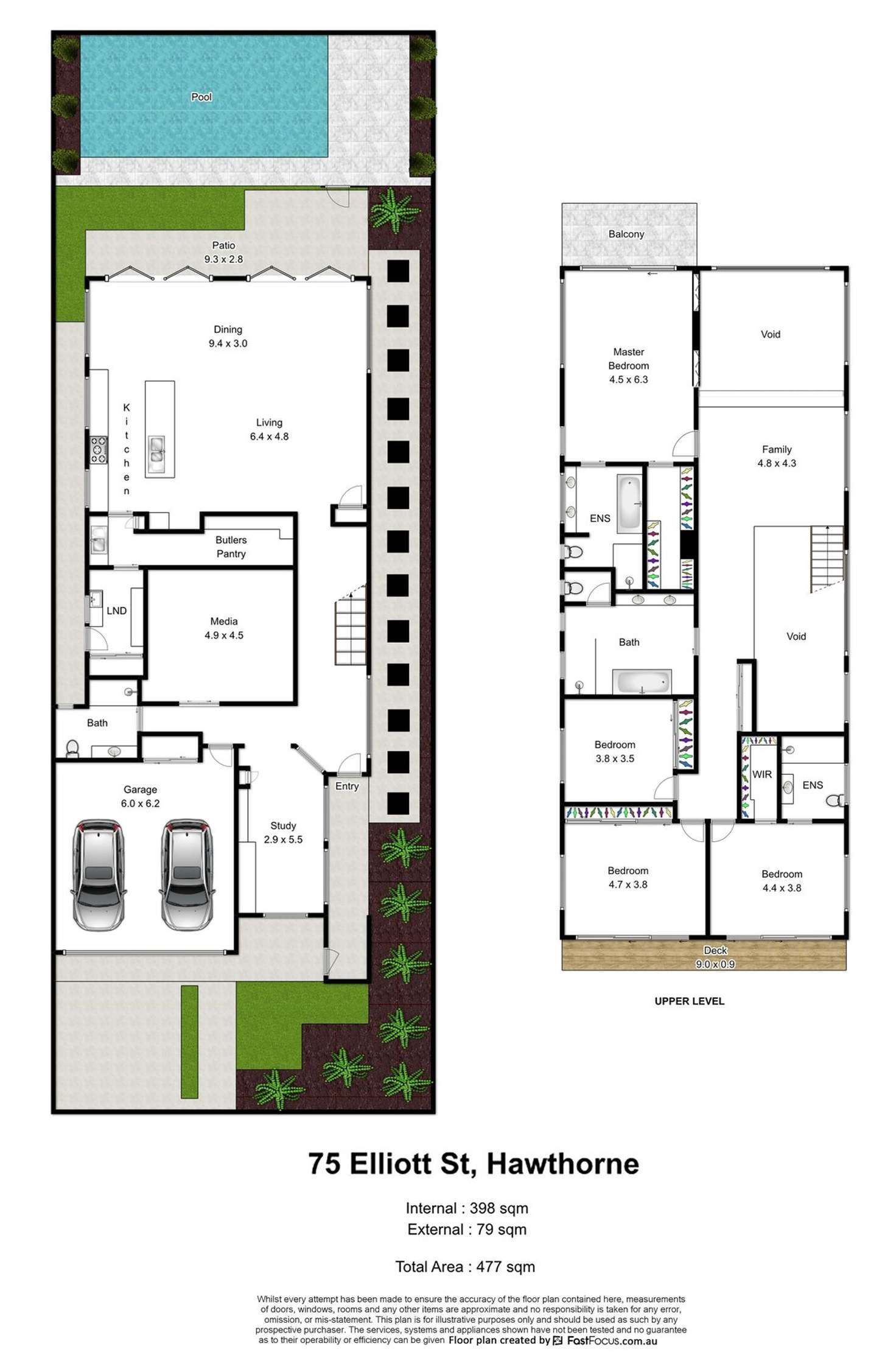 Floorplan of Homely house listing, 75 Elliott Street, Hawthorne QLD 4171