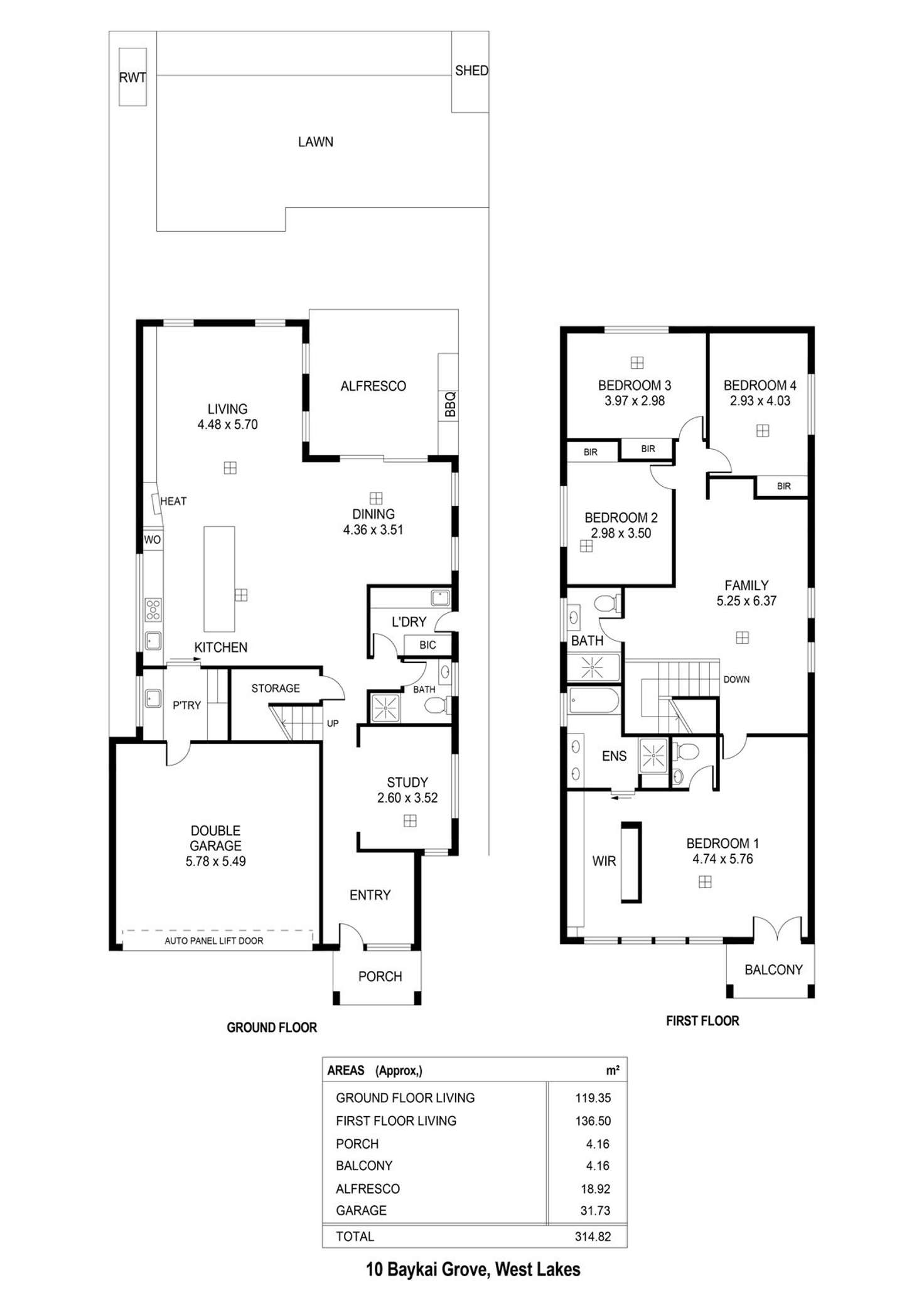 Floorplan of Homely house listing, 10 Baykai Grove, West Lakes SA 5021