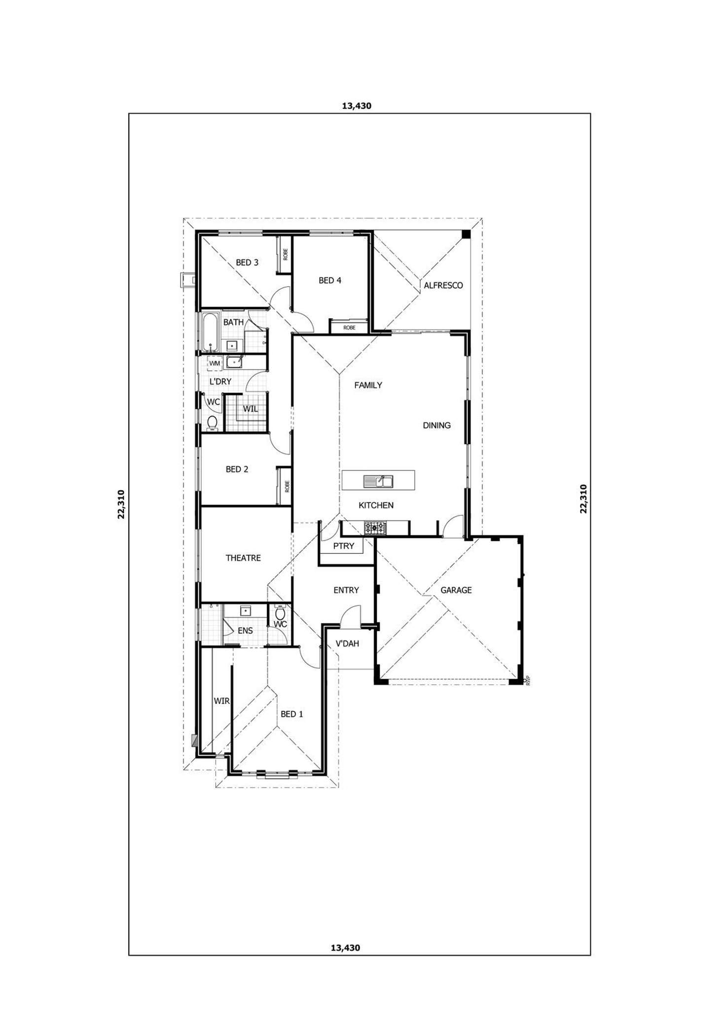 Floorplan of Homely house listing, 37 Messina Drive, Sinagra WA 6065