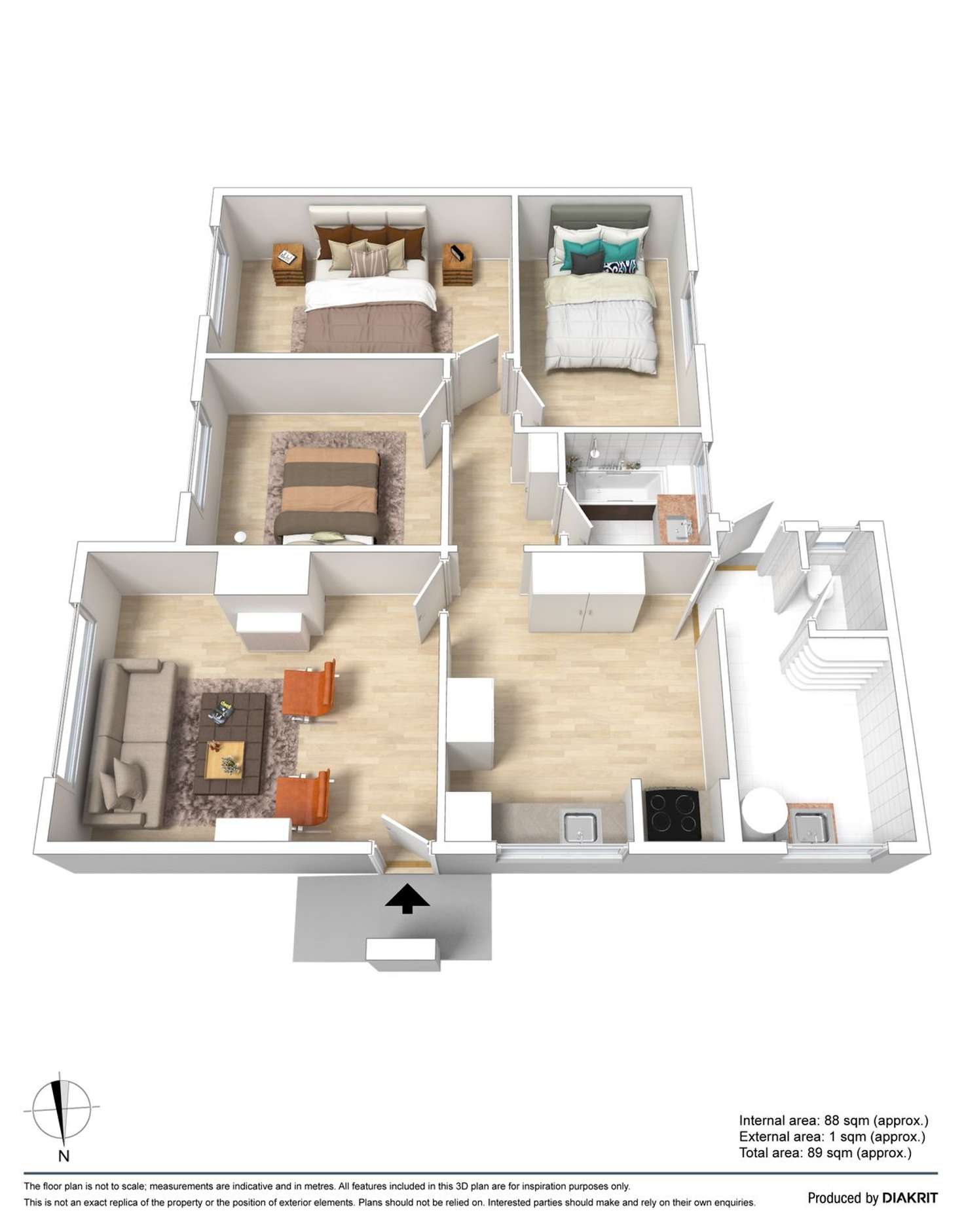 Floorplan of Homely house listing, 7 Yarrabin Street, Brunswick West VIC 3055