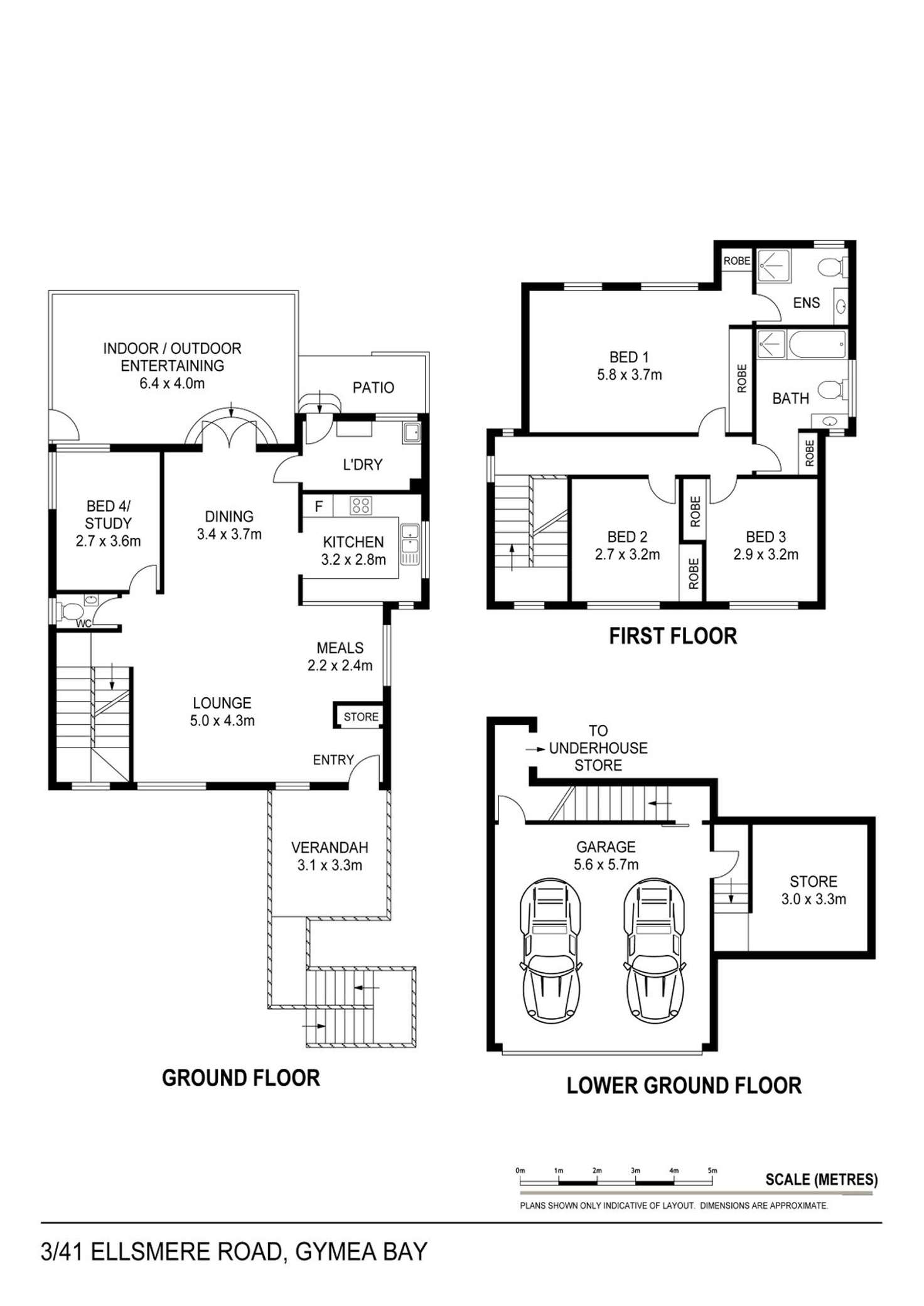 Floorplan of Homely townhouse listing, 3/41 Ellesmere Road, Gymea Bay NSW 2227