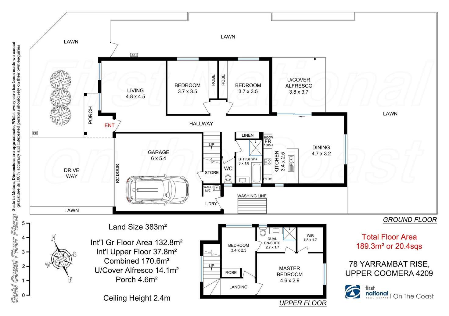 Floorplan of Homely house listing, 78 Yarrambat Rise, Upper Coomera QLD 4209