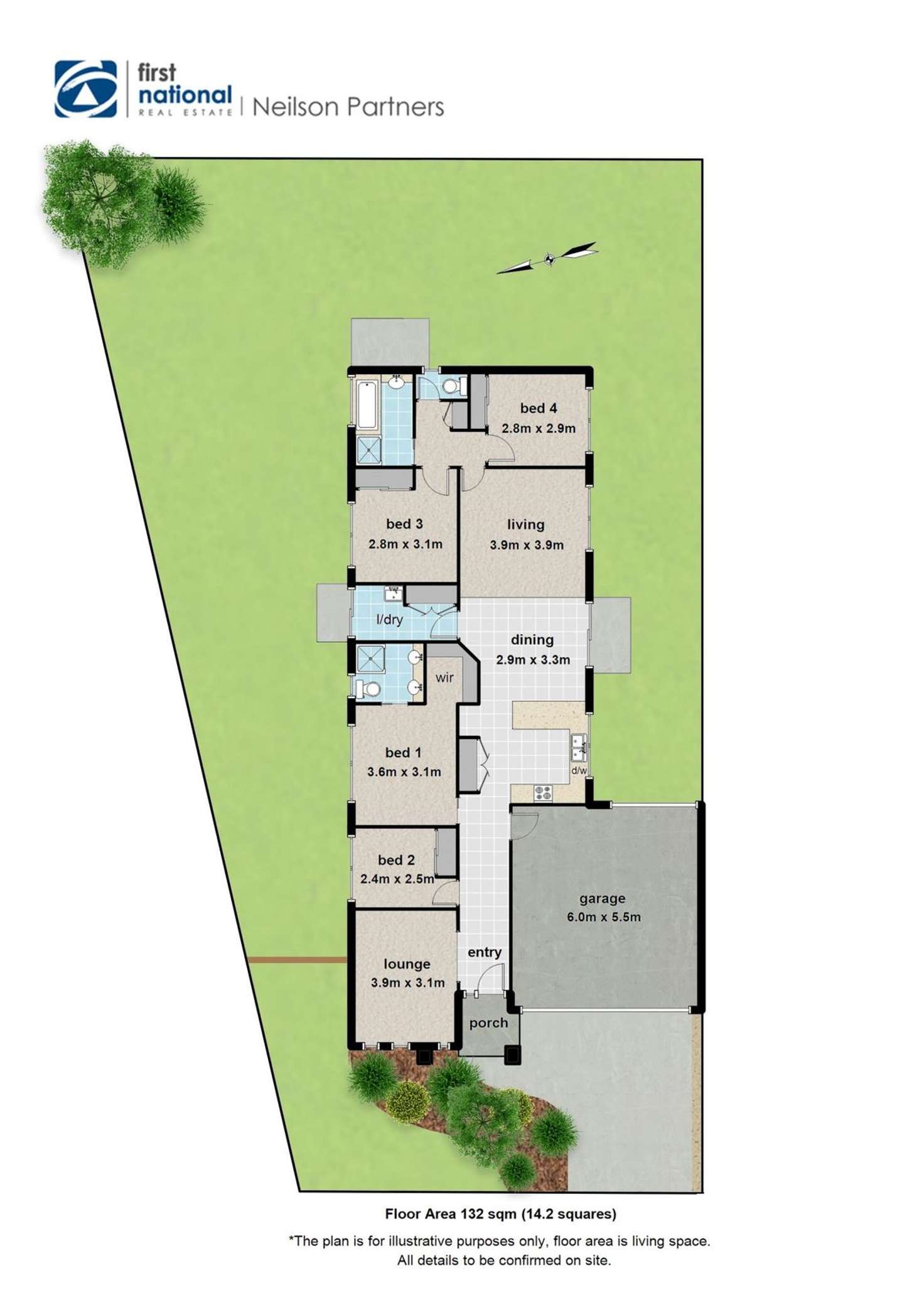 Floorplan of Homely house listing, 21 Rosina Drive, Officer VIC 3809