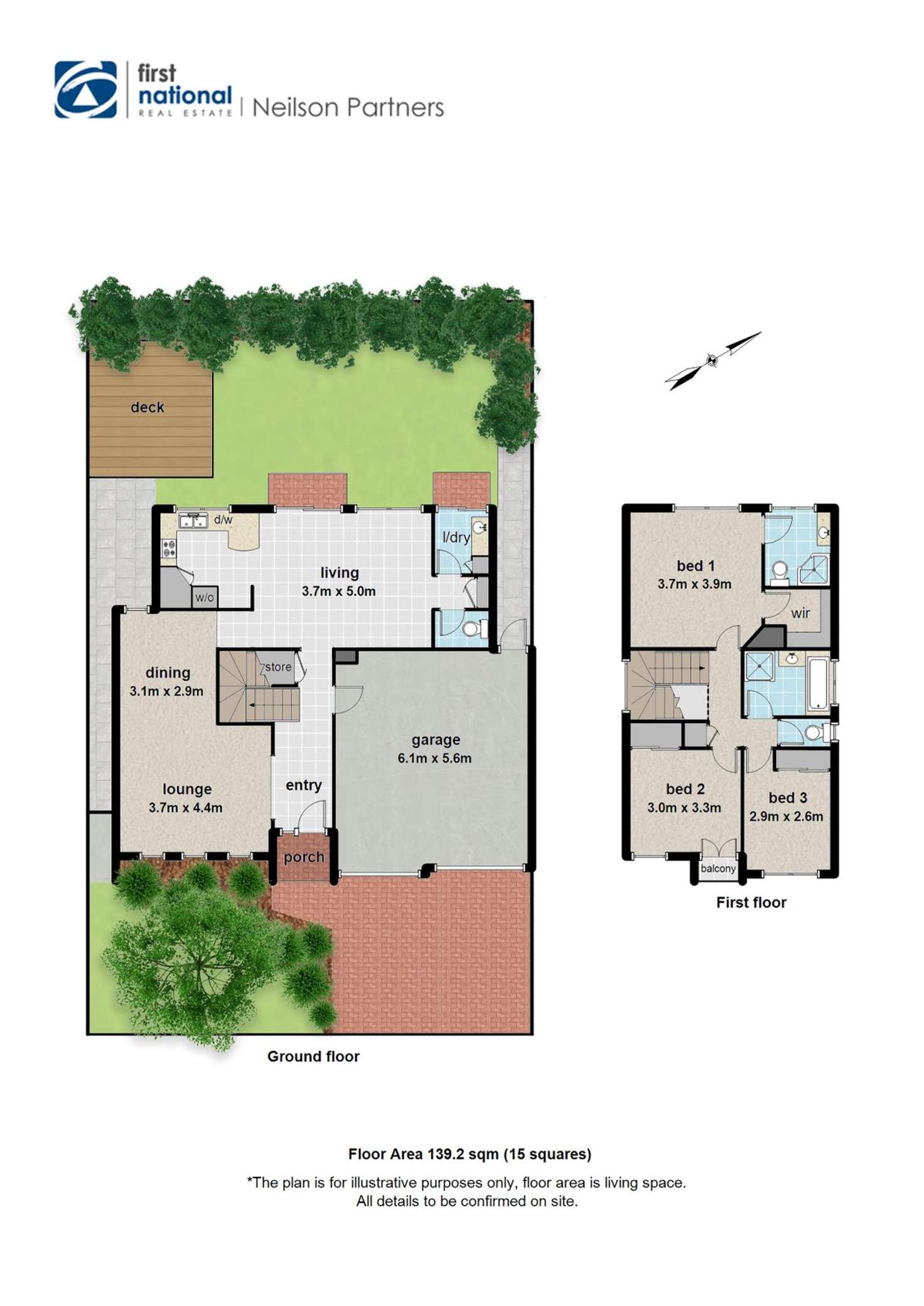 Floorplan of Homely townhouse listing, 55 Amhurst Drive, Narre Warren South VIC 3805